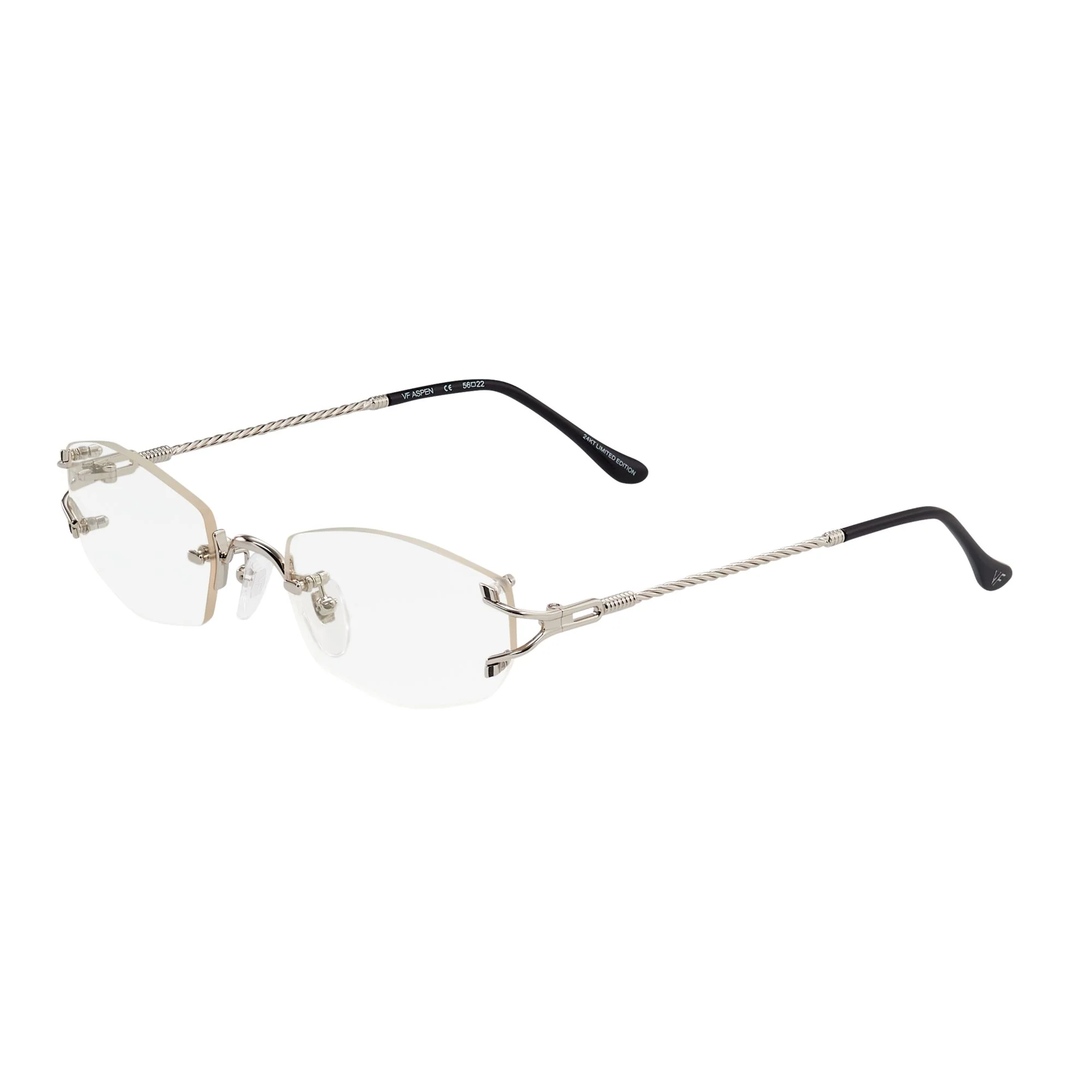 Aspen Rimless Drill Mount 24KT White Gold - Image 10