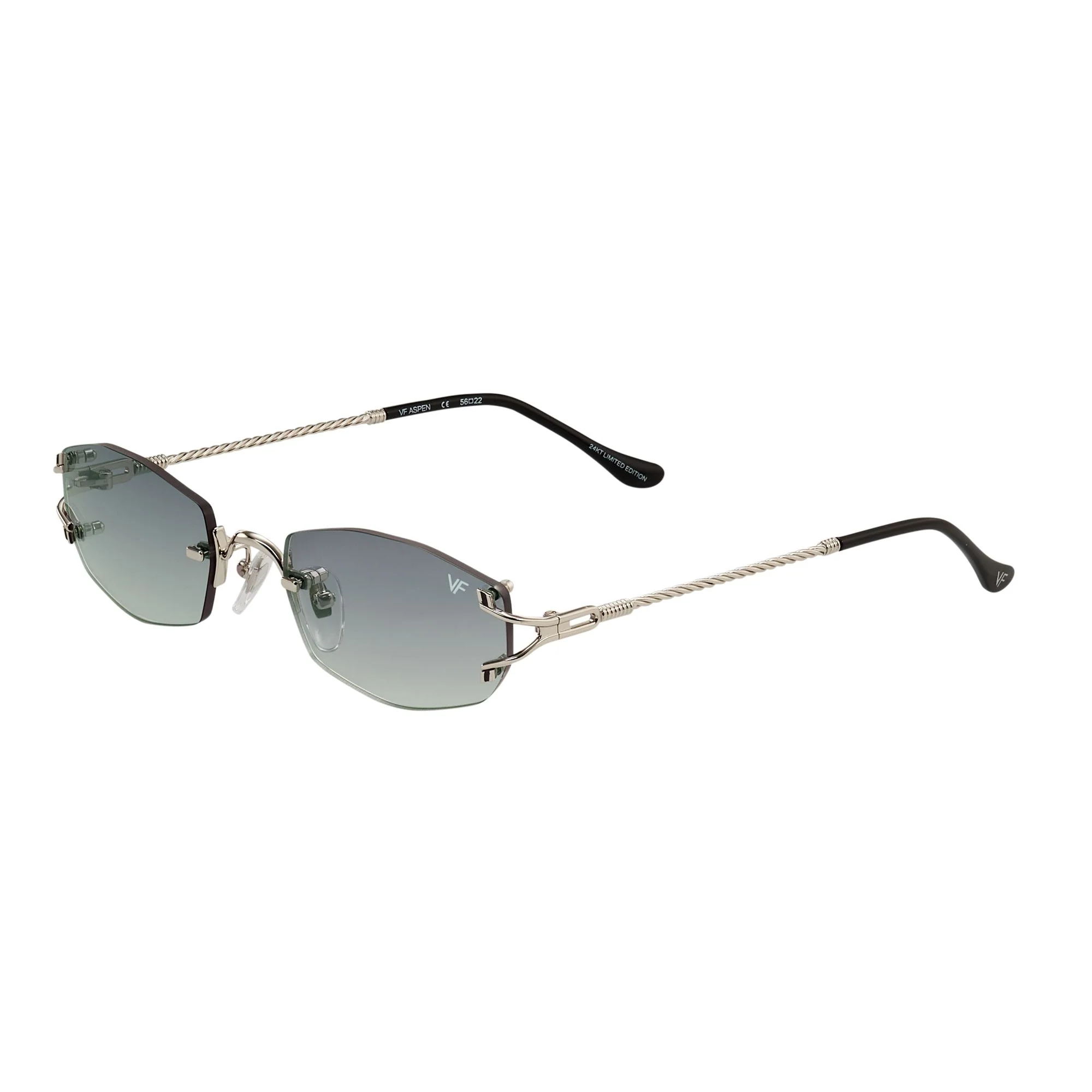 Aspen Rimless Drill Mount 24KT White Gold - Image 2