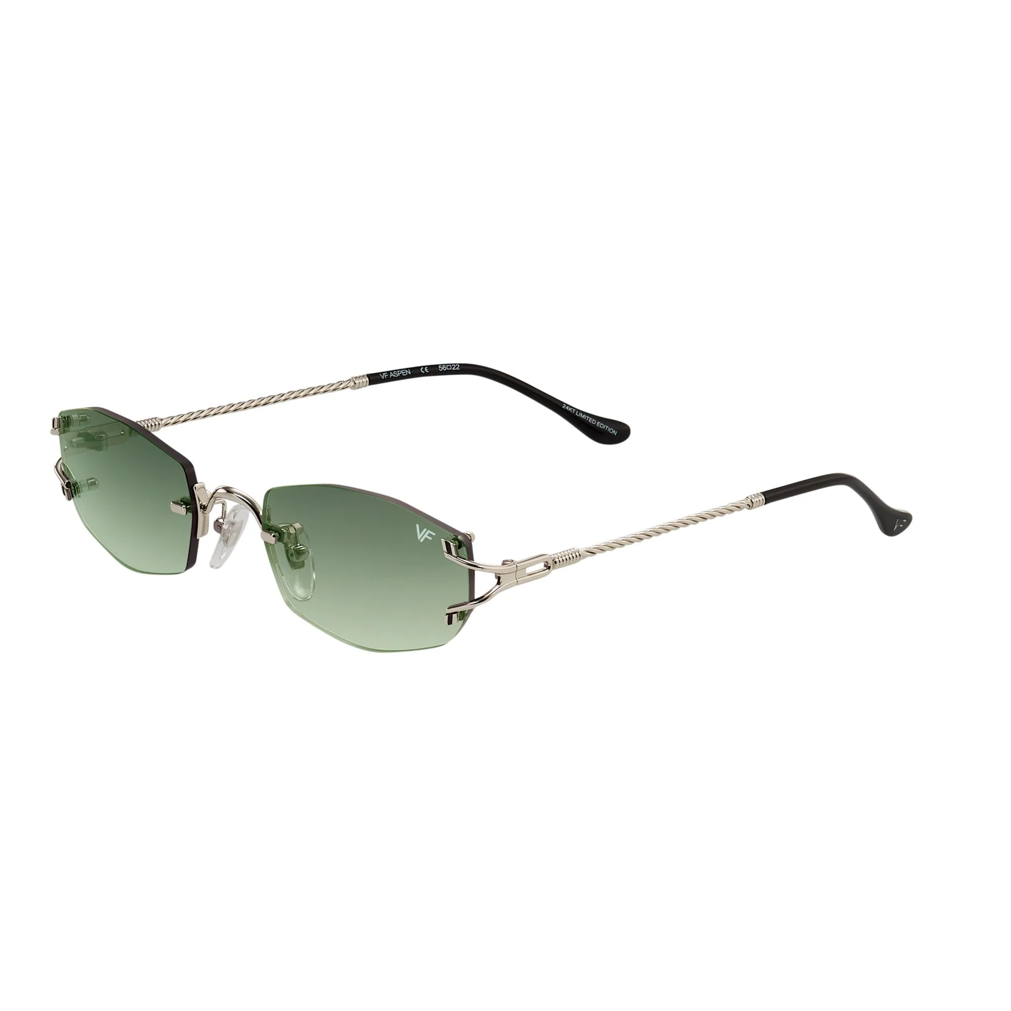 Aspen Rimless Drill Mount 24KT White Gold - Image 8
