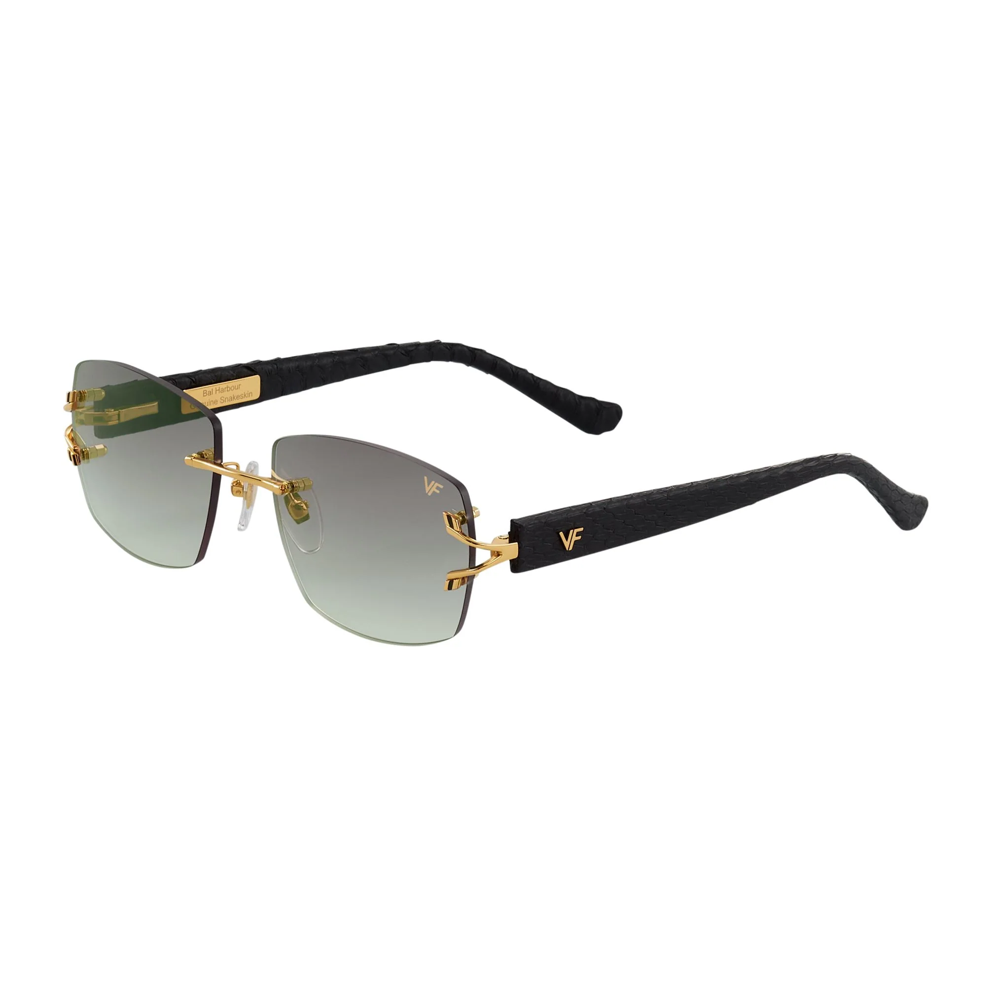 Bal Harbour Black Snakeskin Edition Rimless Drill Mount - Image 4