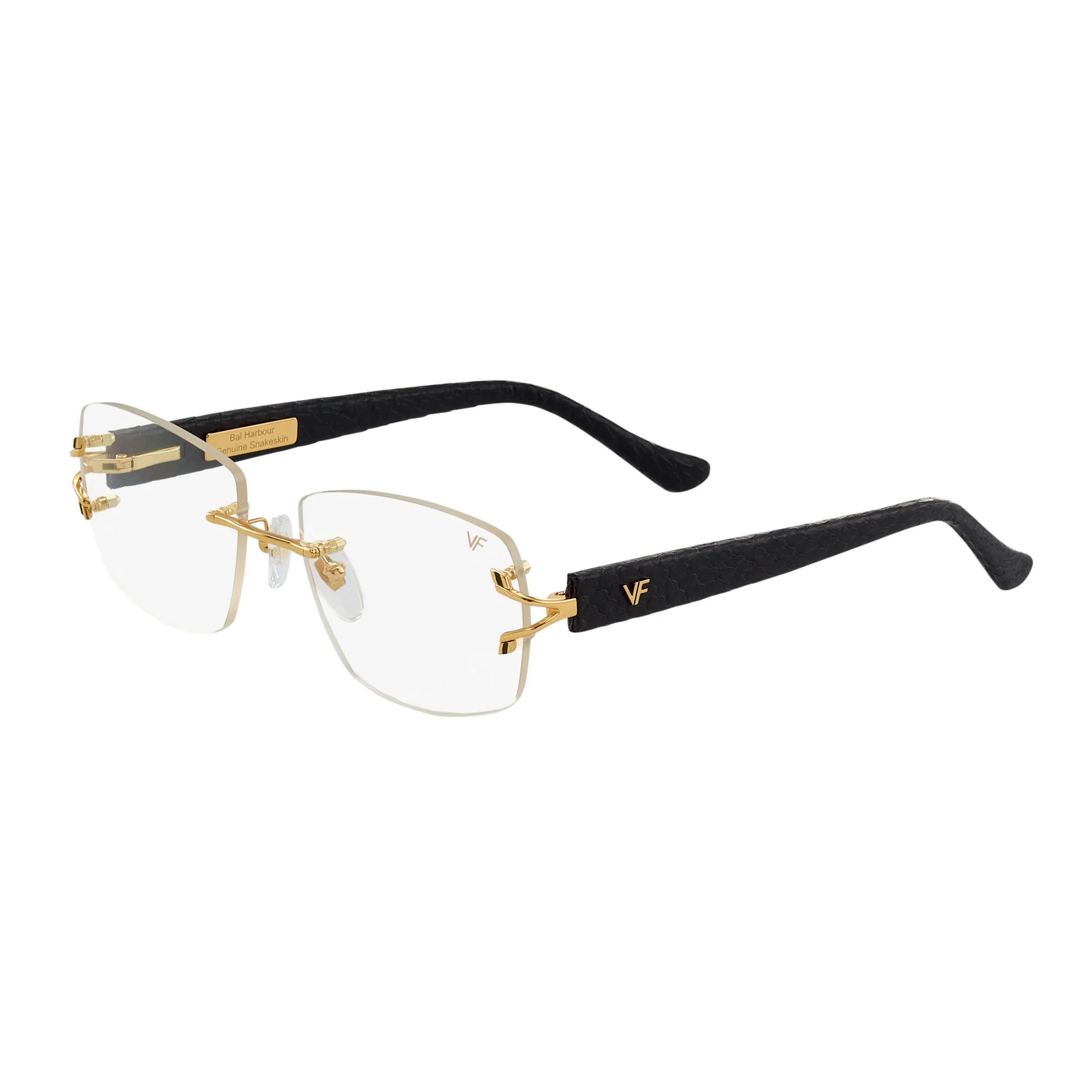 Bal Harbour Black Snakeskin Edition Rimless Drill Mount - Image 6