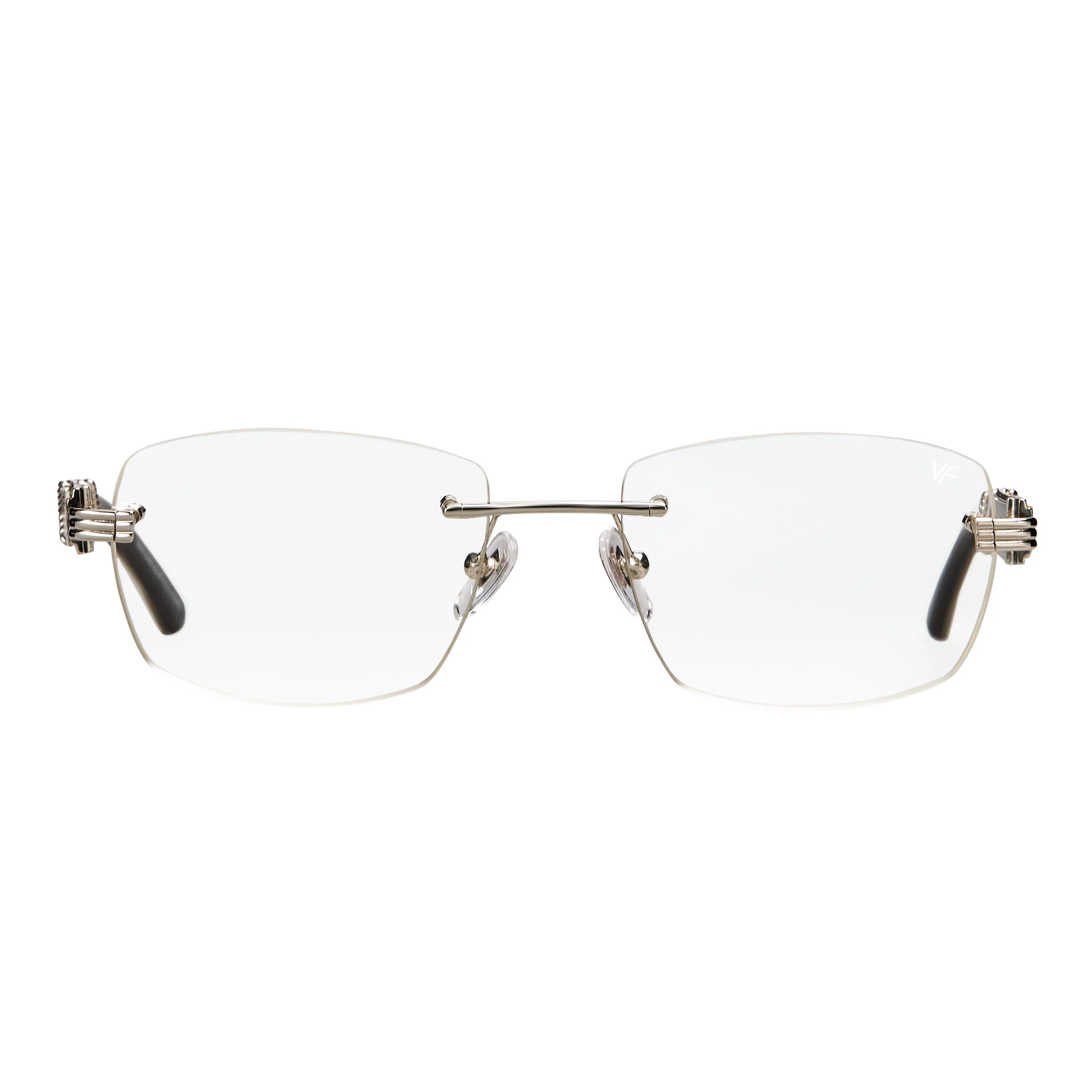 Bal Harbour Buffs Rimless White Buffalo Horn 24KT White Gold - Image 13