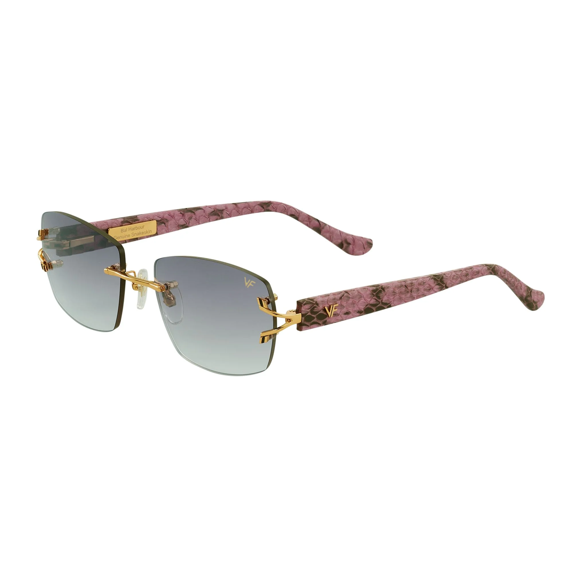 Bal Harbour Purple Snakeskin Edition Rimless Drill Mount - Image 4