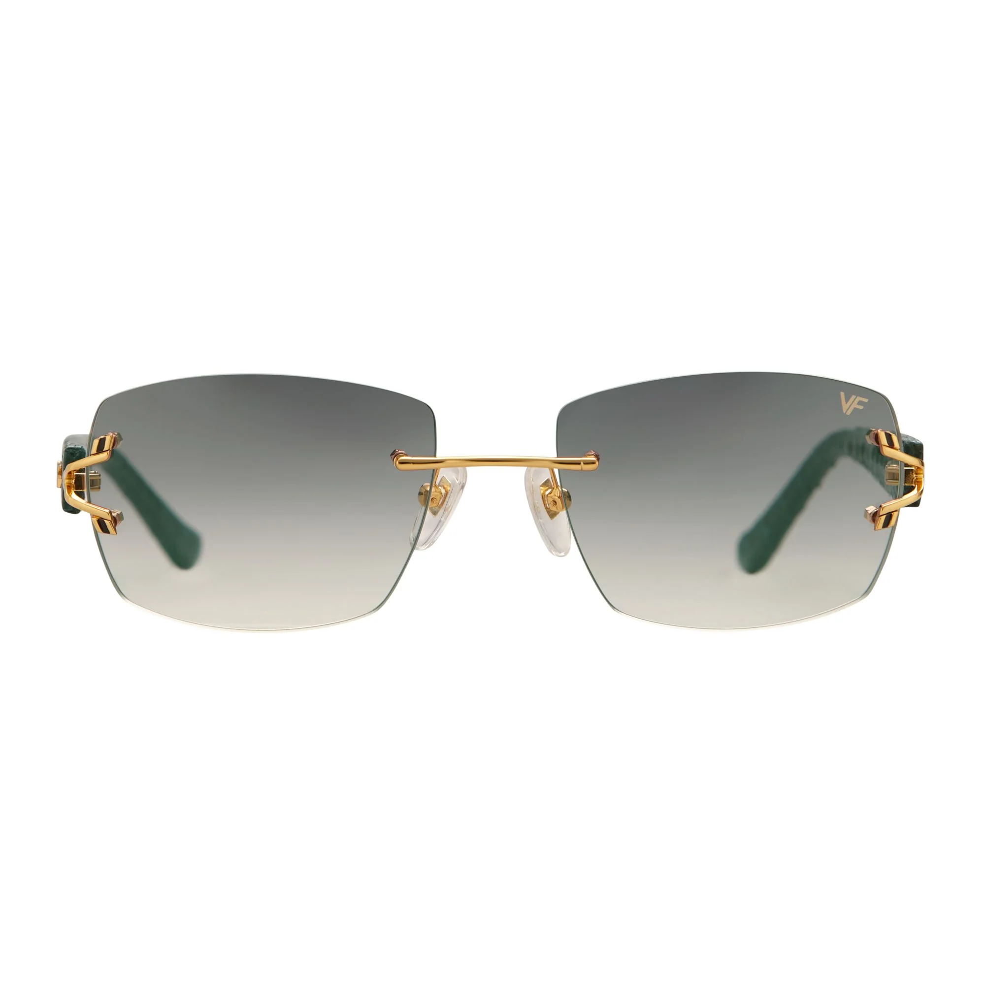 Bal Harbour Teal Snakeskin Edition Rimless Drill Mount - Image 3