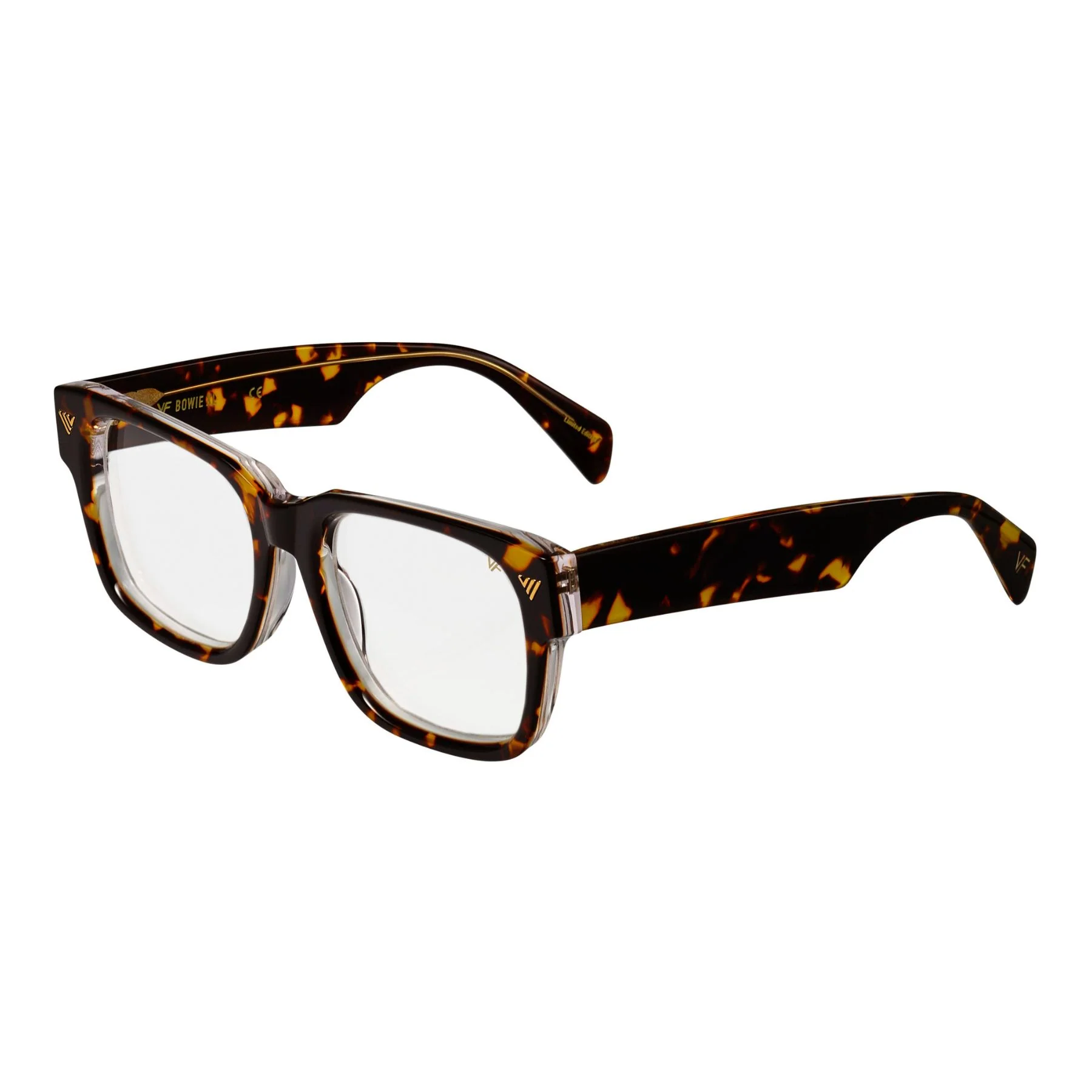 Bowie XL Brown Tortoise and Clear Acetate - Image 2