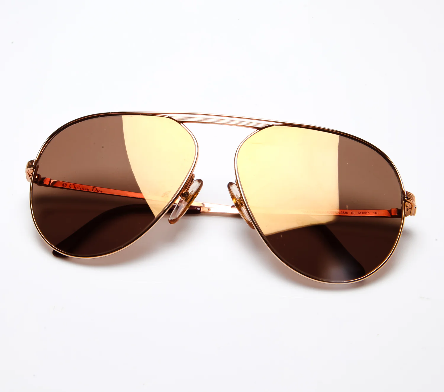 Christian Dior 2536 40 (Gold Dust Flash Gold Flat Lens)