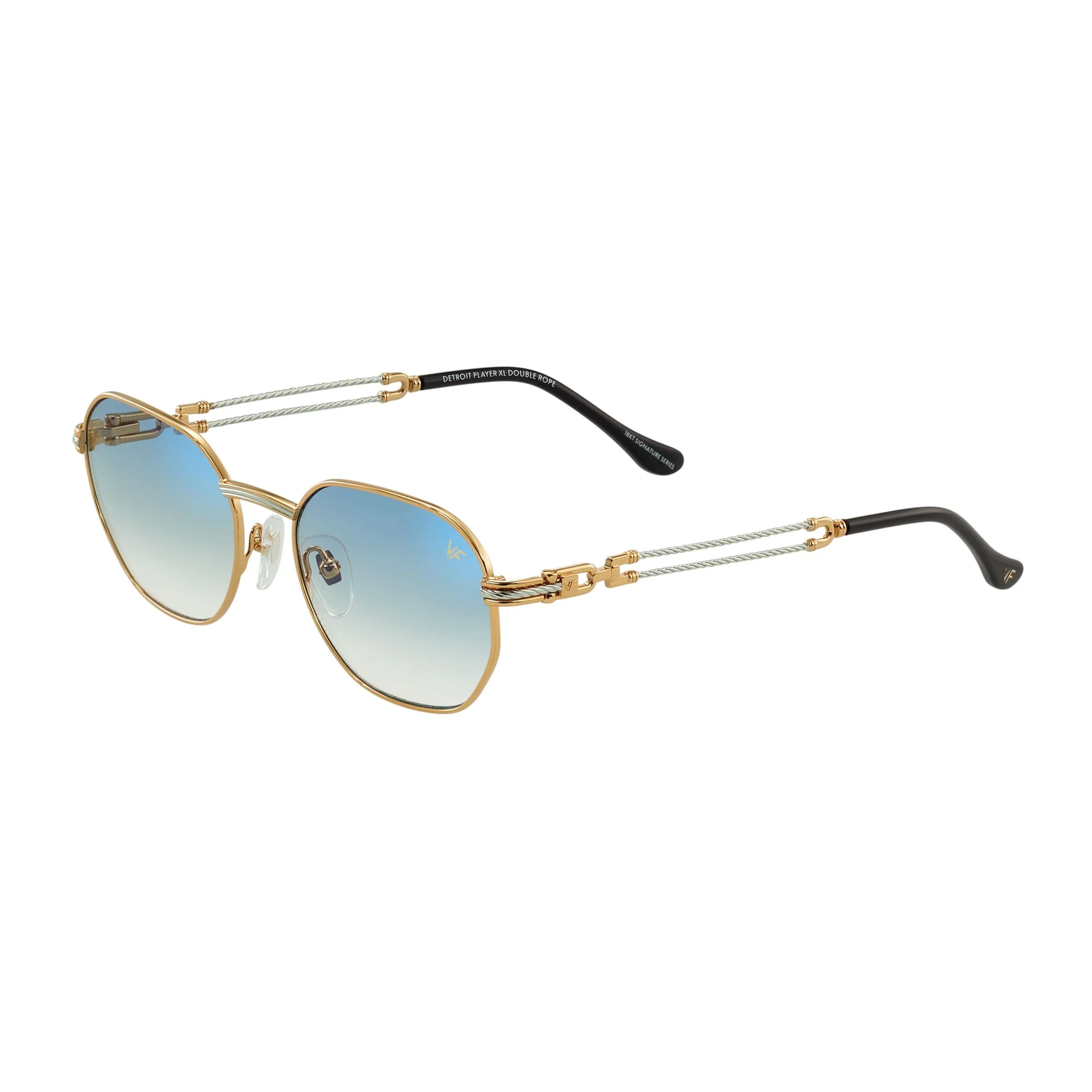 Detroit Player XL Double Rope Edition 18KT Two-Tone Gold - Image 13