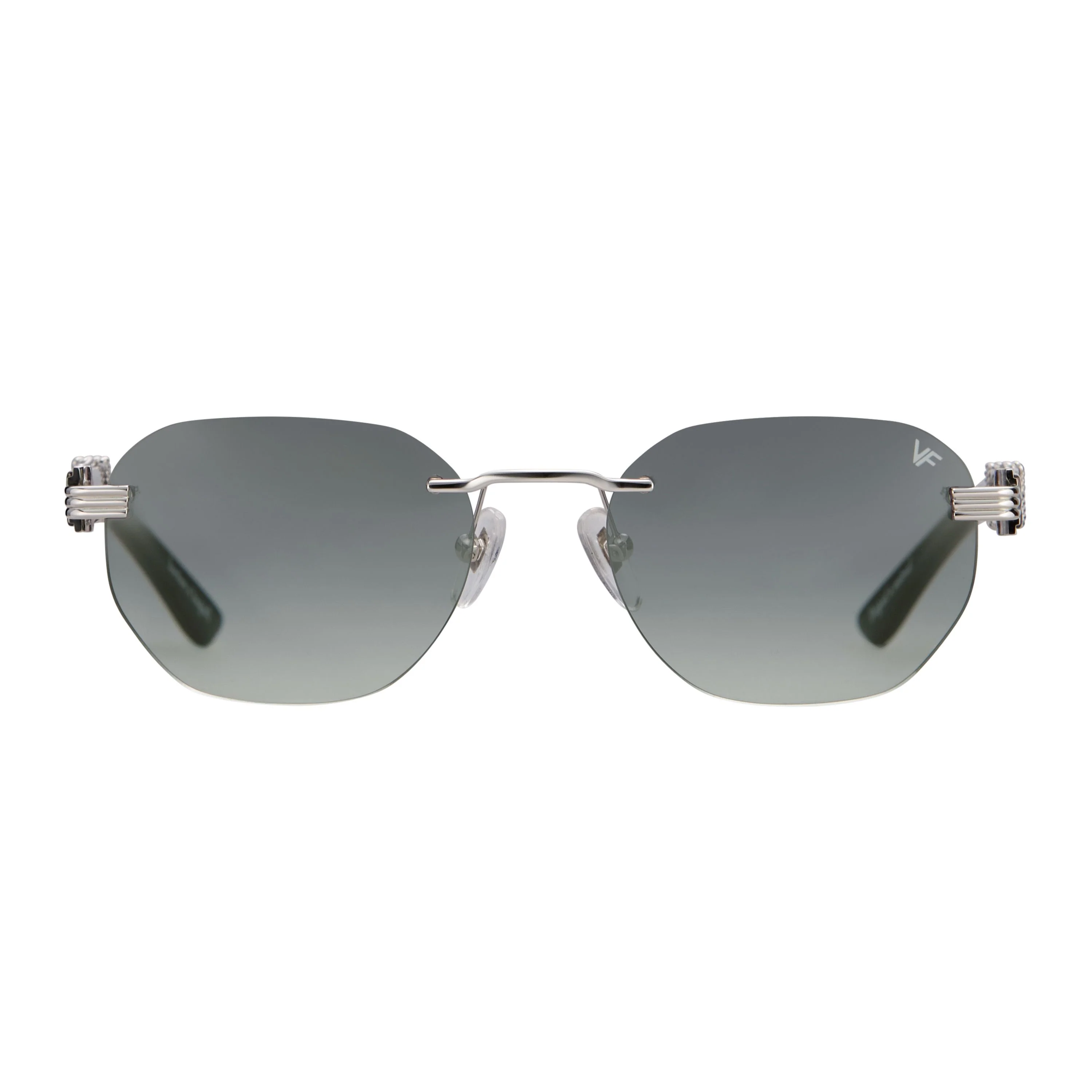 Detroit Player Buffs Rimless Black Buffalo Horn 24KT White Gold - Image 6