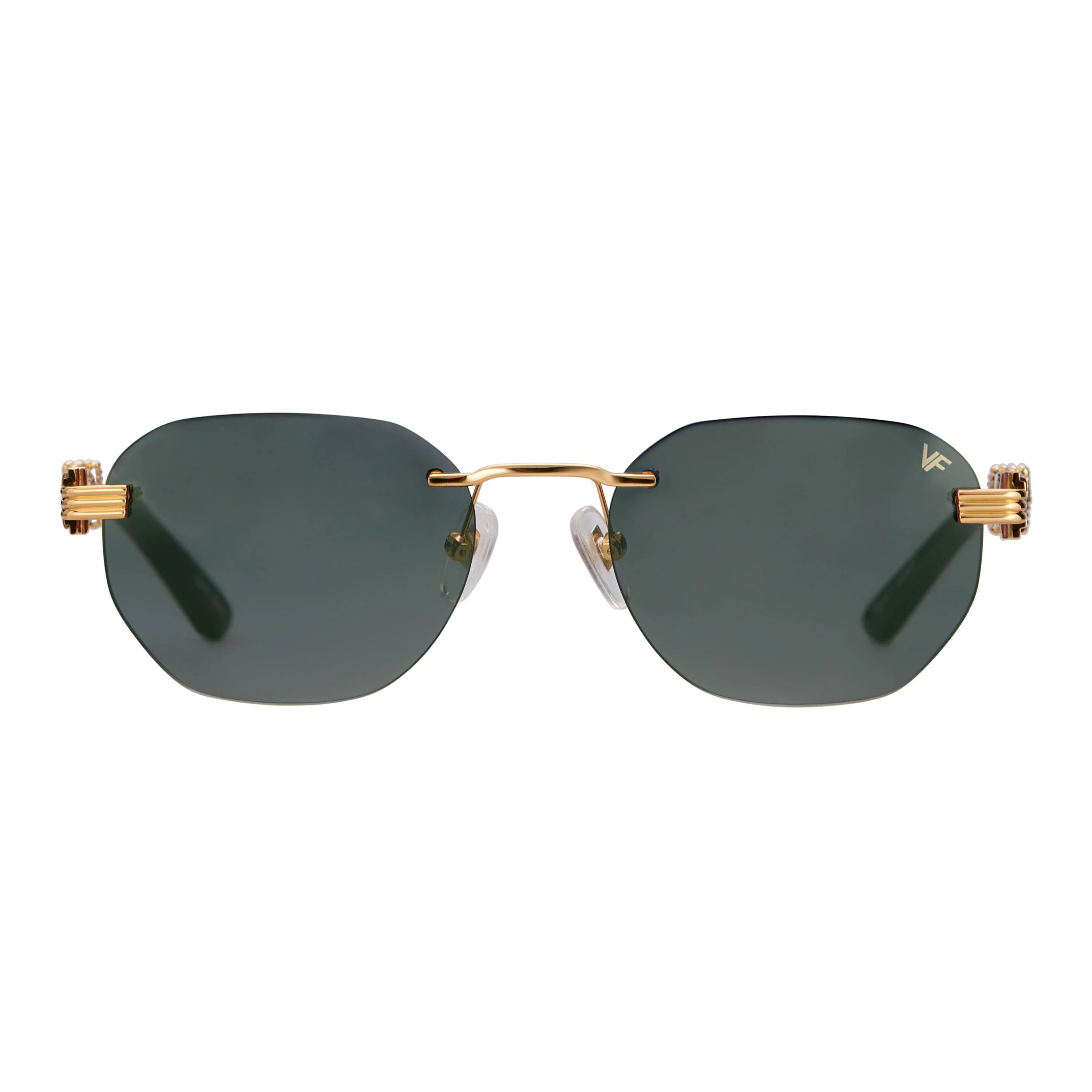 Detroit Player Buffs Rimless Black Buffalo Horn 24KT Gold - Image 10