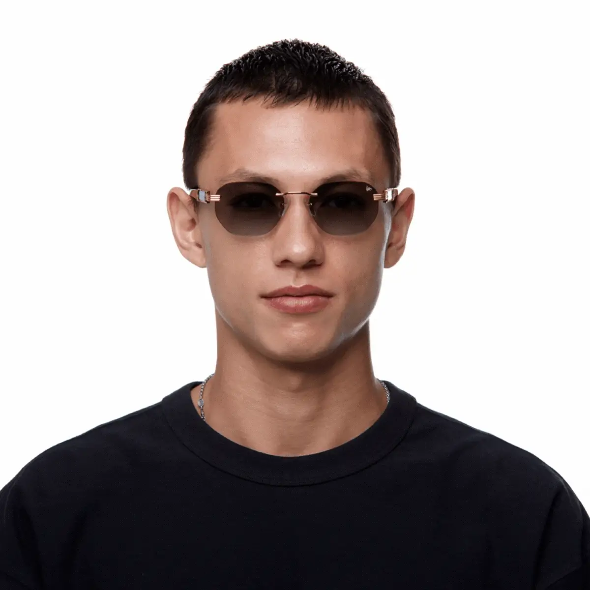Detroit Player Buffs Rimless Black Buffalo Horn 24KT Gold - Image 14