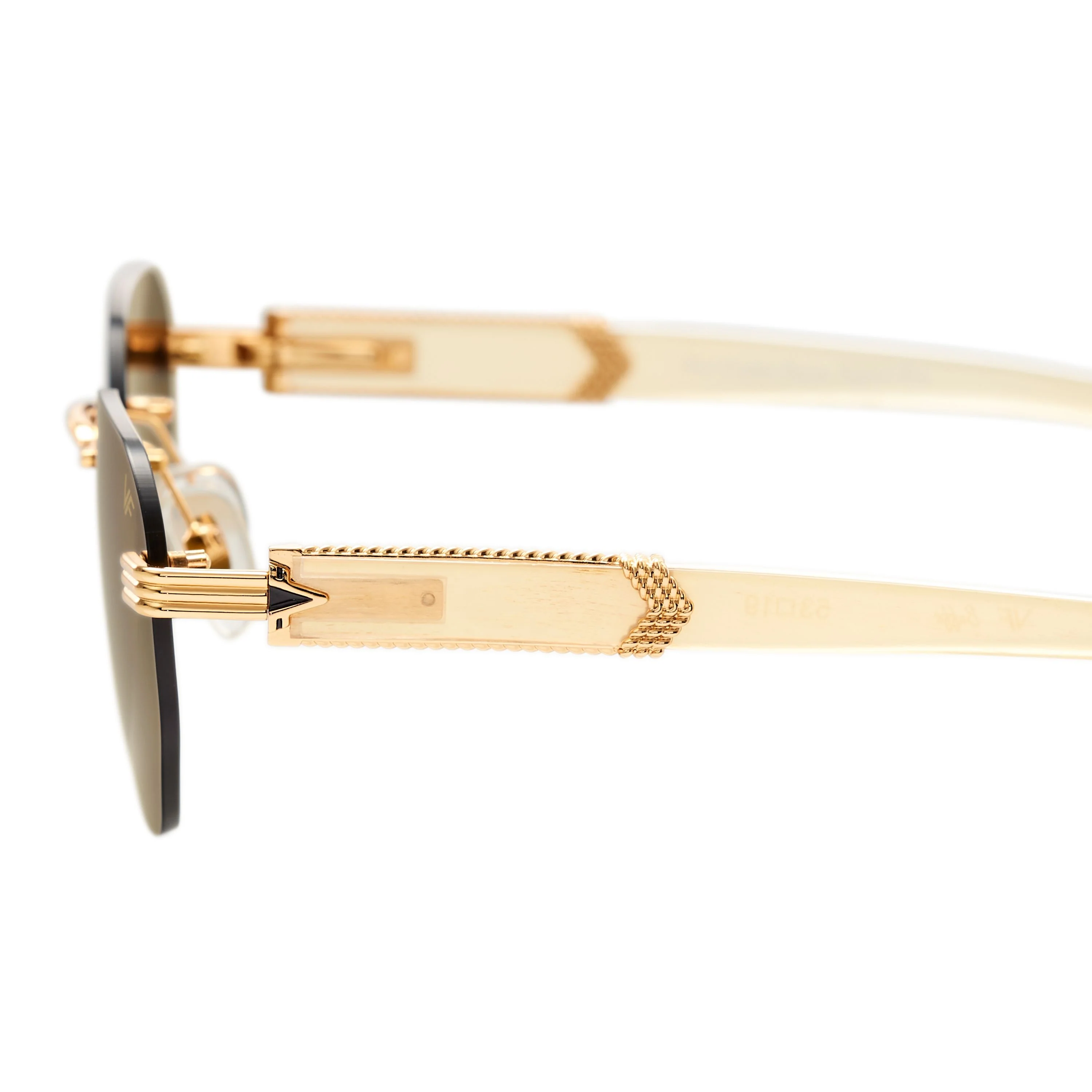 Detroit Player Buffs Rimless Ivory Buffalo Horn 24KT Gold - Image 13