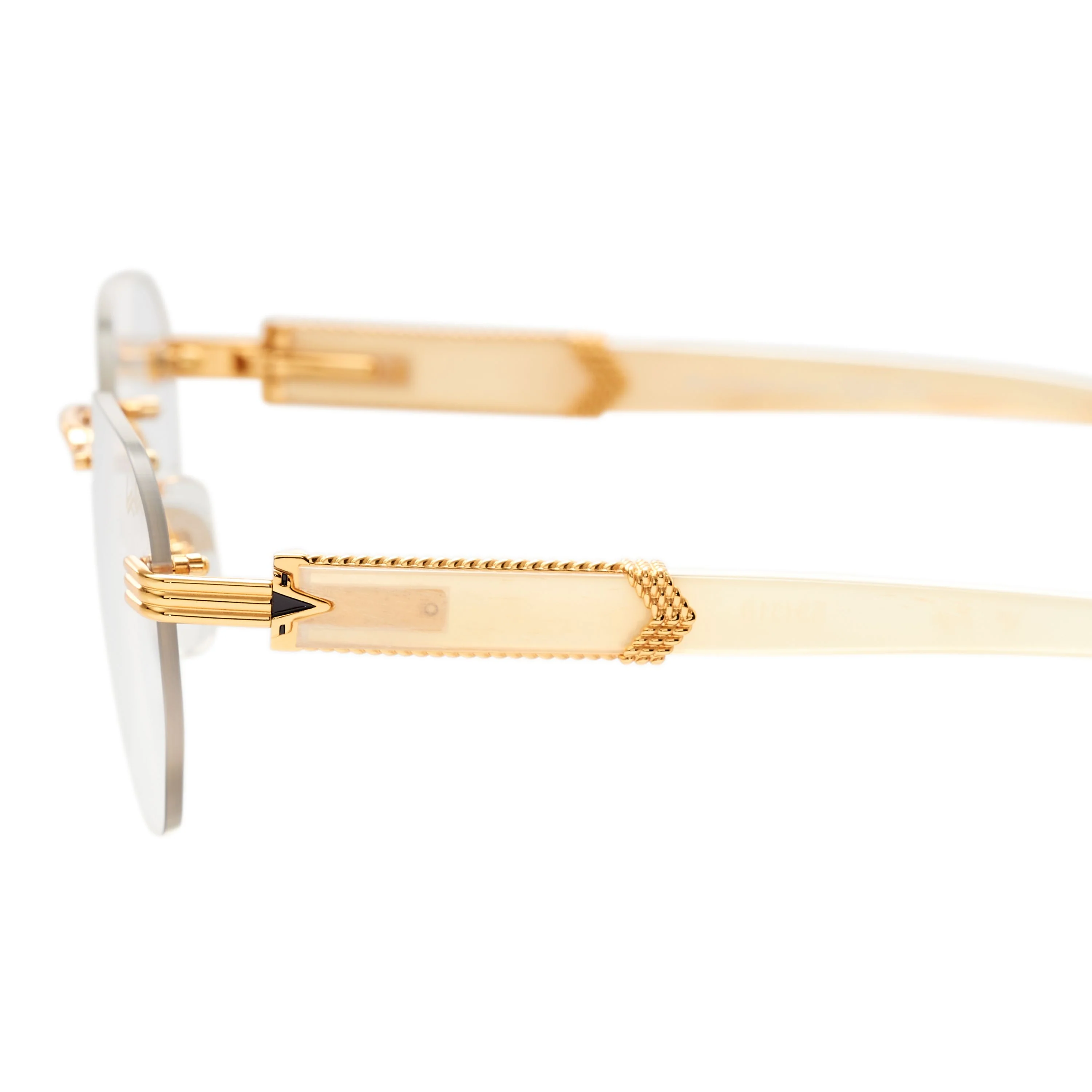 Detroit Player Buffs Rimless Ivory Buffalo Horn 24KT Gold - Image 20