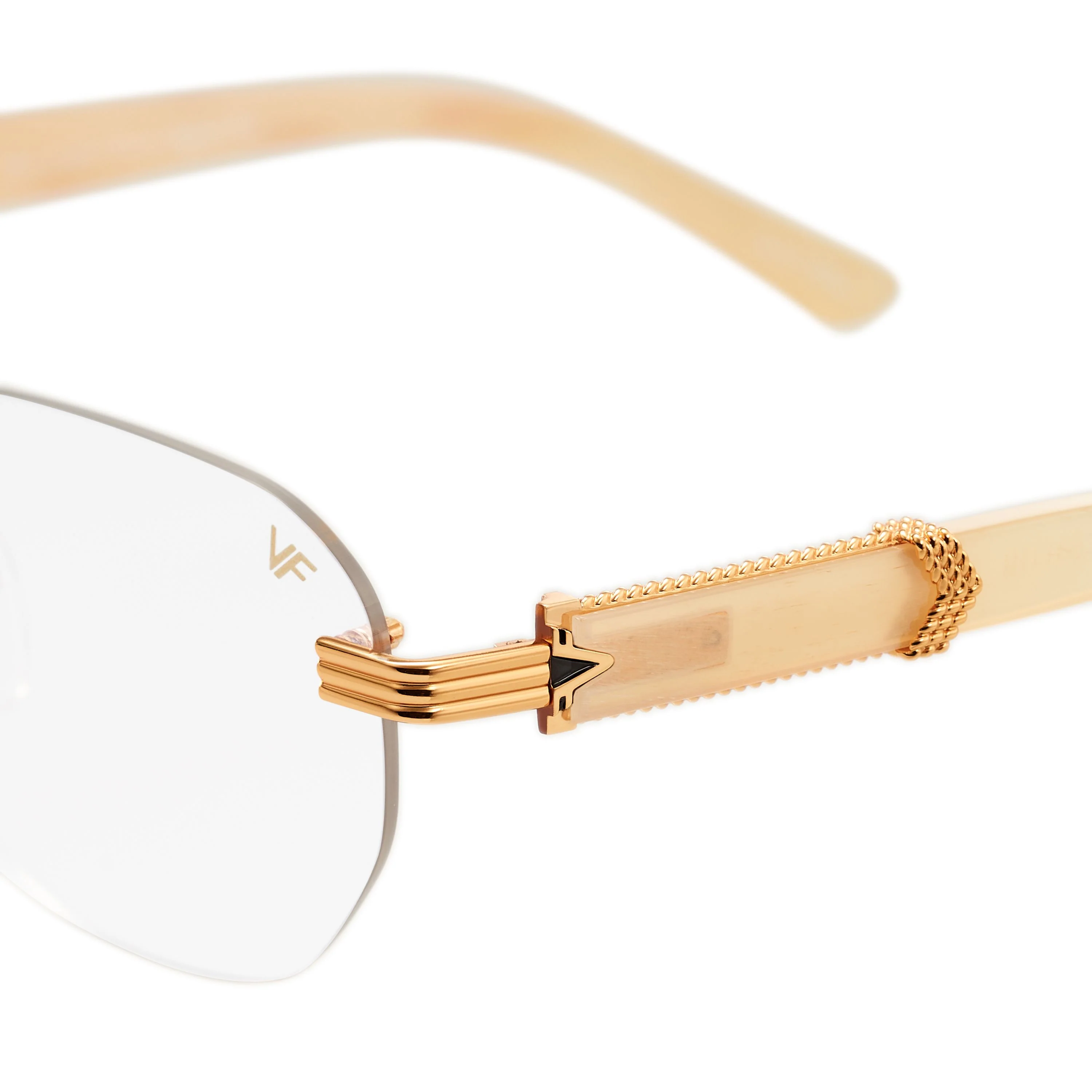 Detroit Player Buffs Rimless Ivory Buffalo Horn 24KT Gold - Image 21
