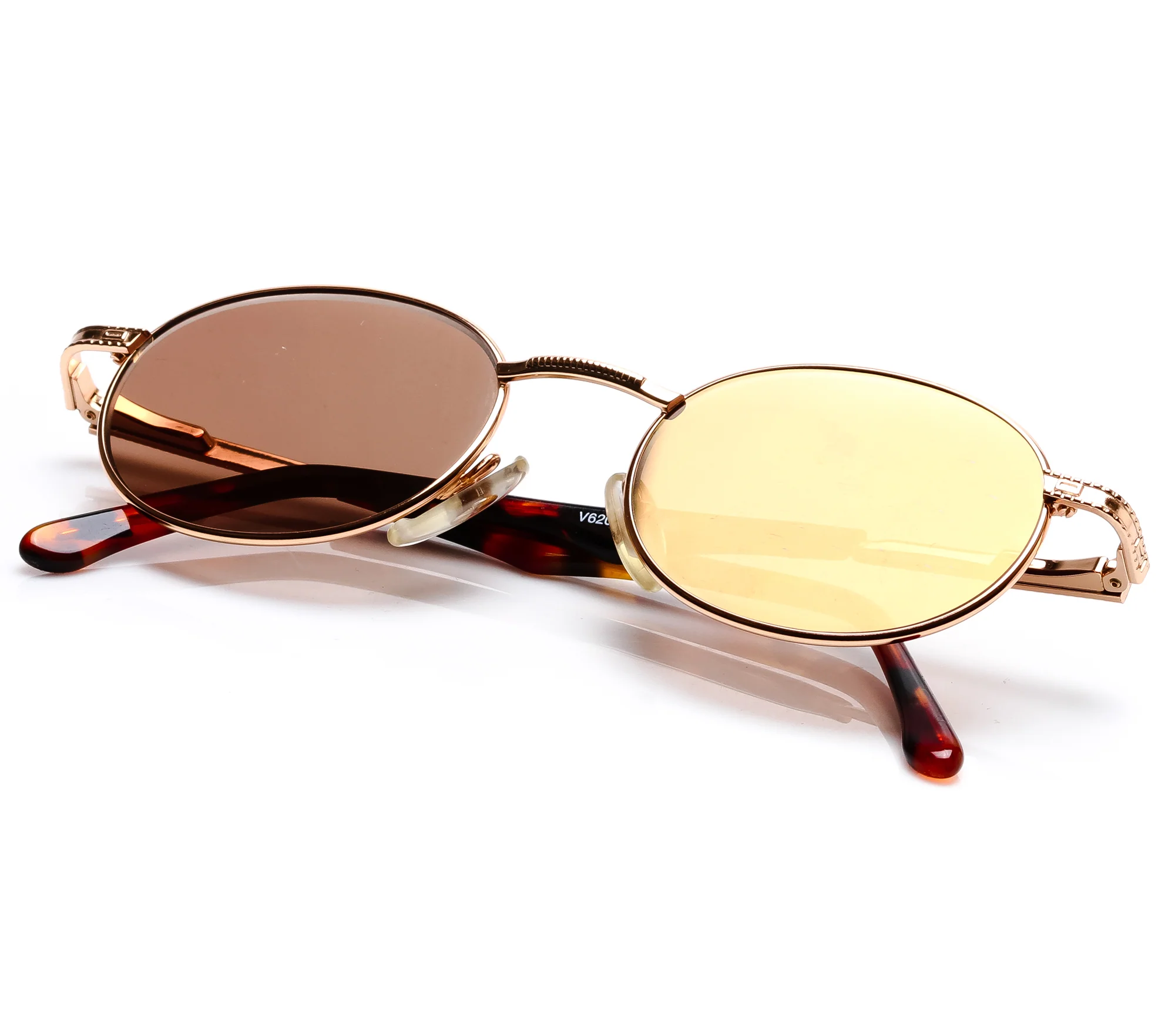 VF by Vintage Frames Clich̩ (Brown Flash Gold Flat Lens)