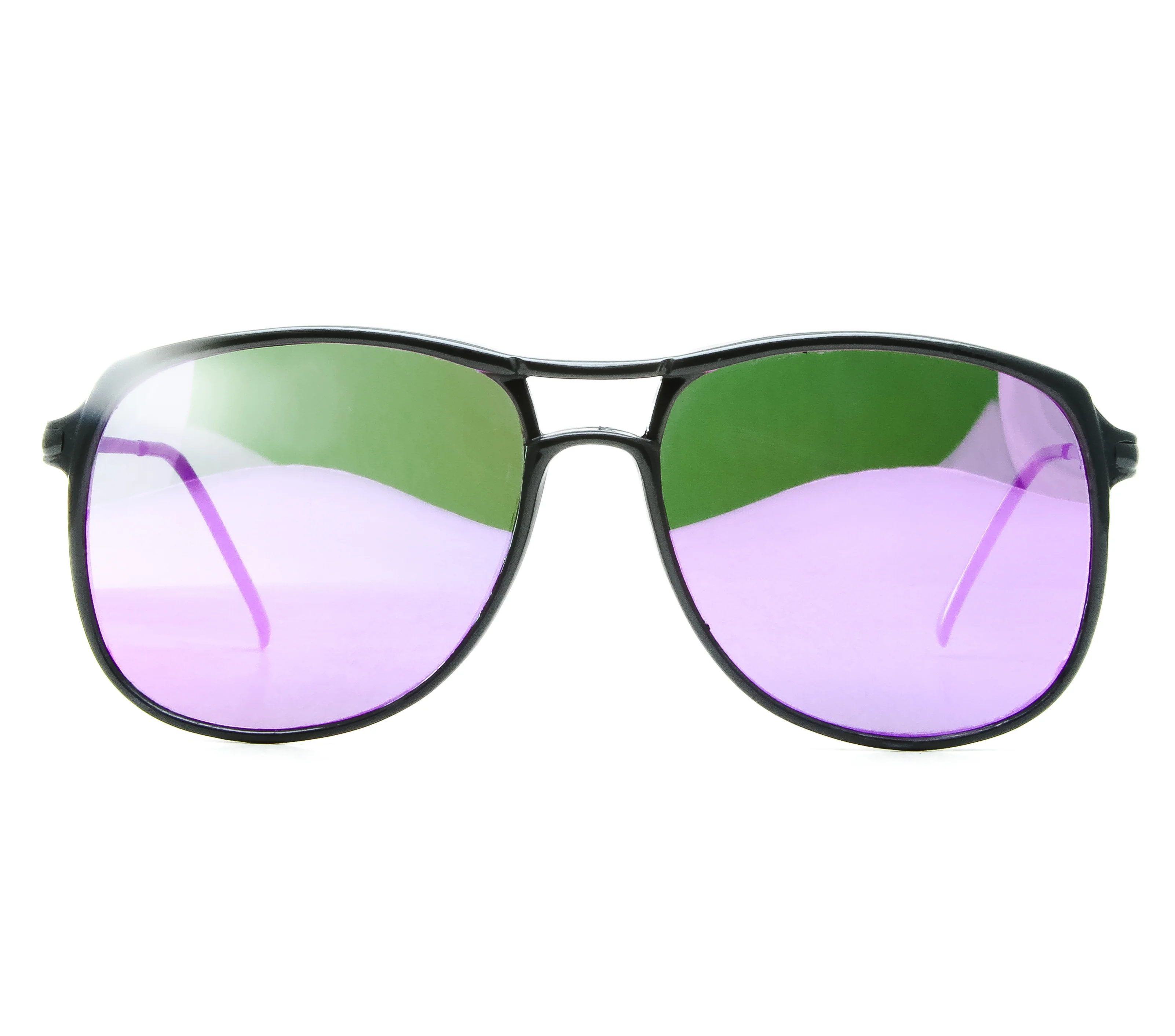 VF by Vintage Frames Coach (Black Purple Mirror Flat Lens) - Image 2