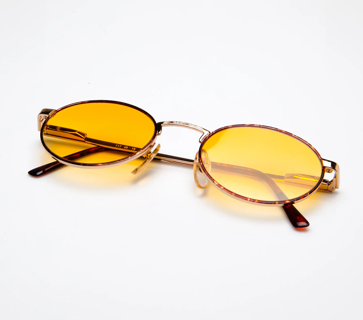 VF by Vintage Frames Detroit Player The "D" (Orange Gradient Flat Lens)
