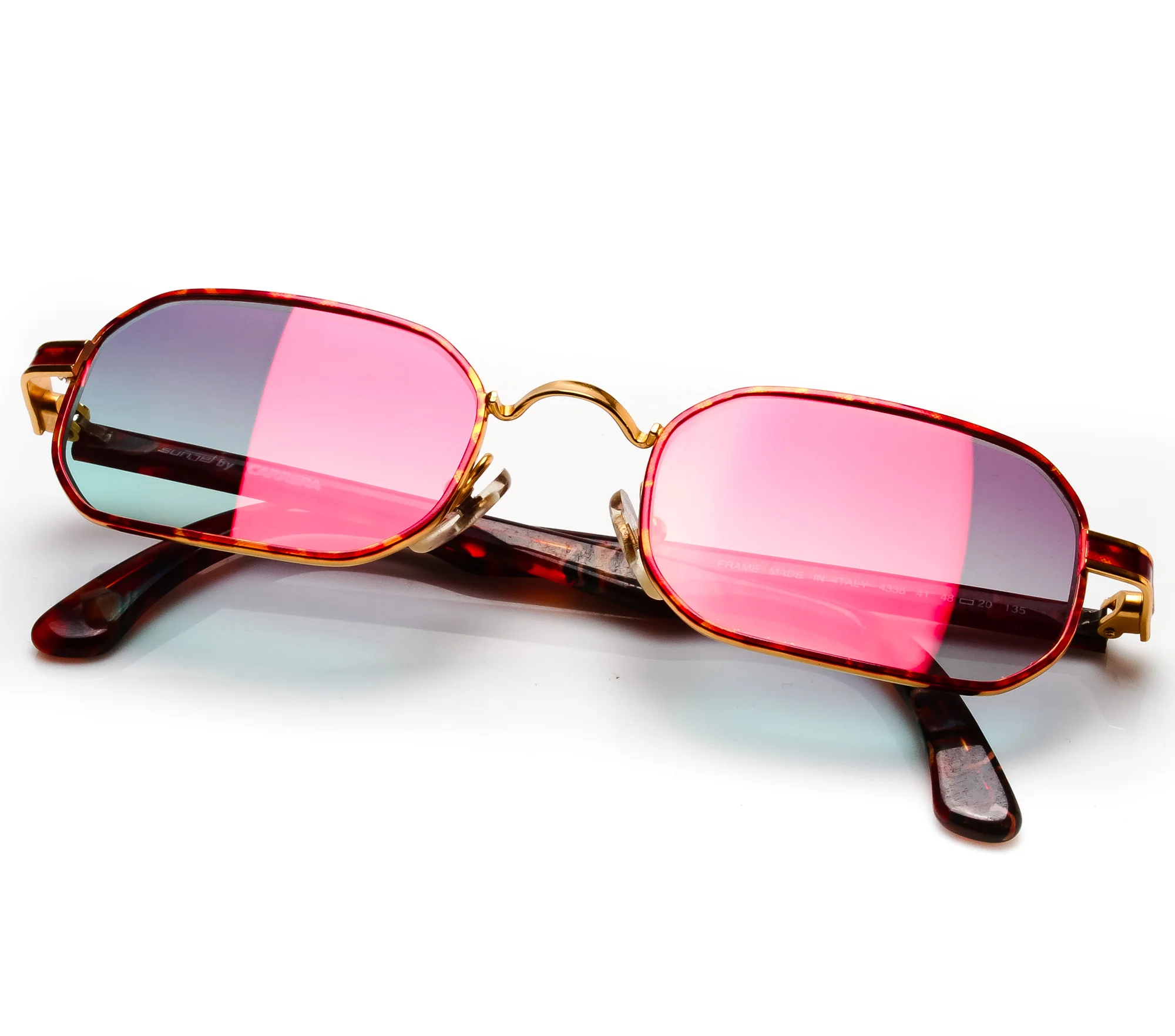 VF by Vintage Frames Remix Carrera (Grape Yellow Gradient Multi Flash Flat Lens)