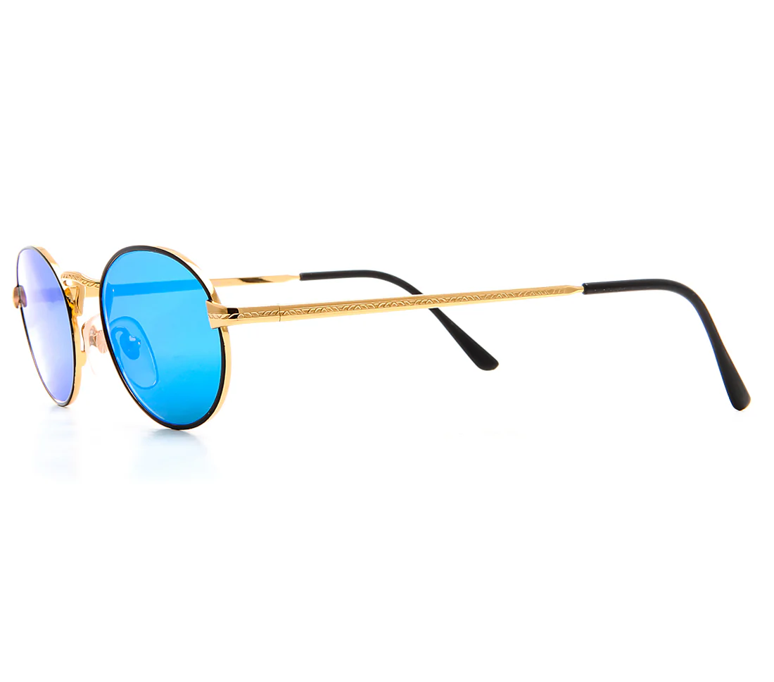 VF by Vintage Frames Stash Grail (Black Blue Mirror Flat Lens) - Image 3