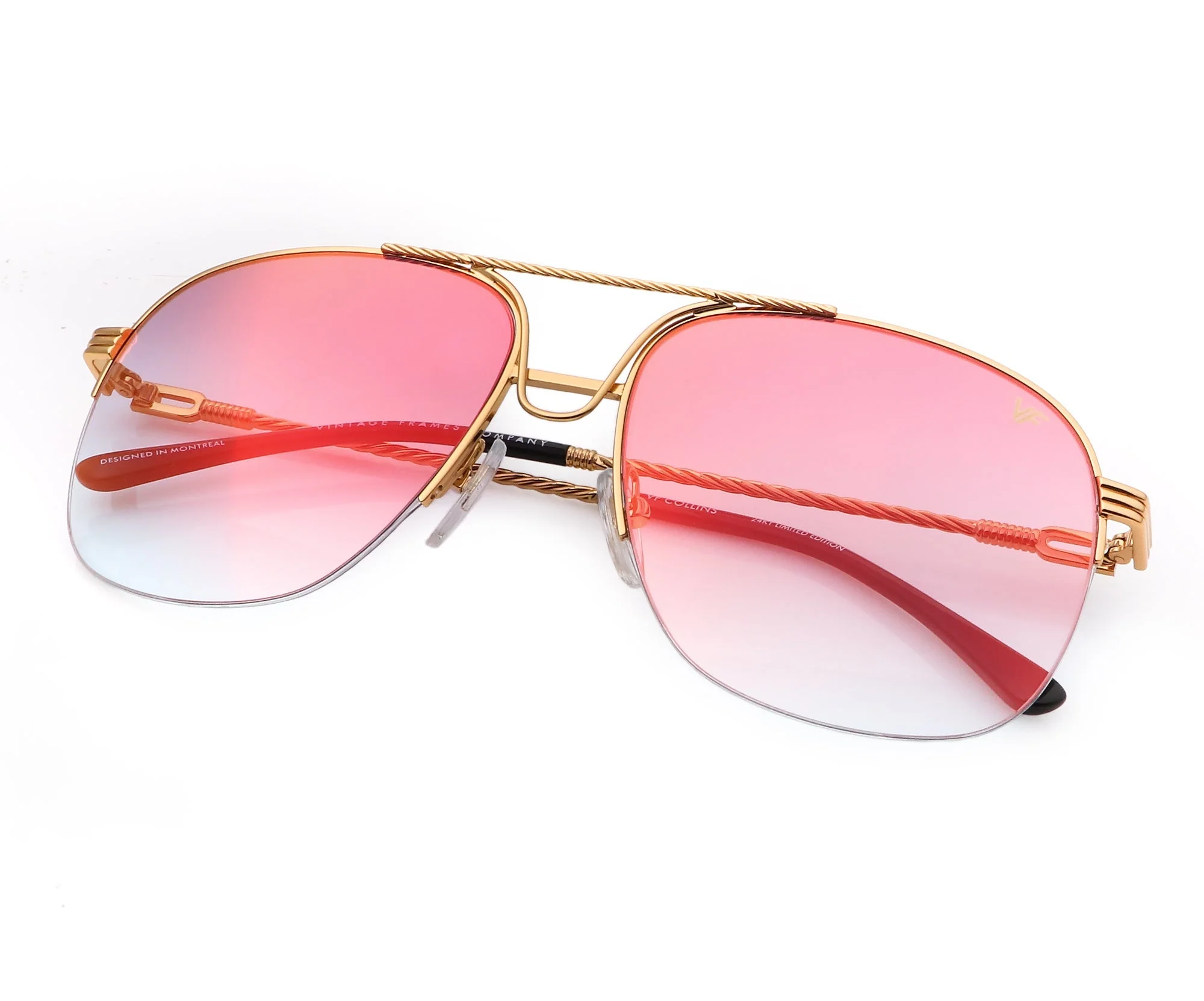 Collins Half Rim 24KT Gold - Image 9