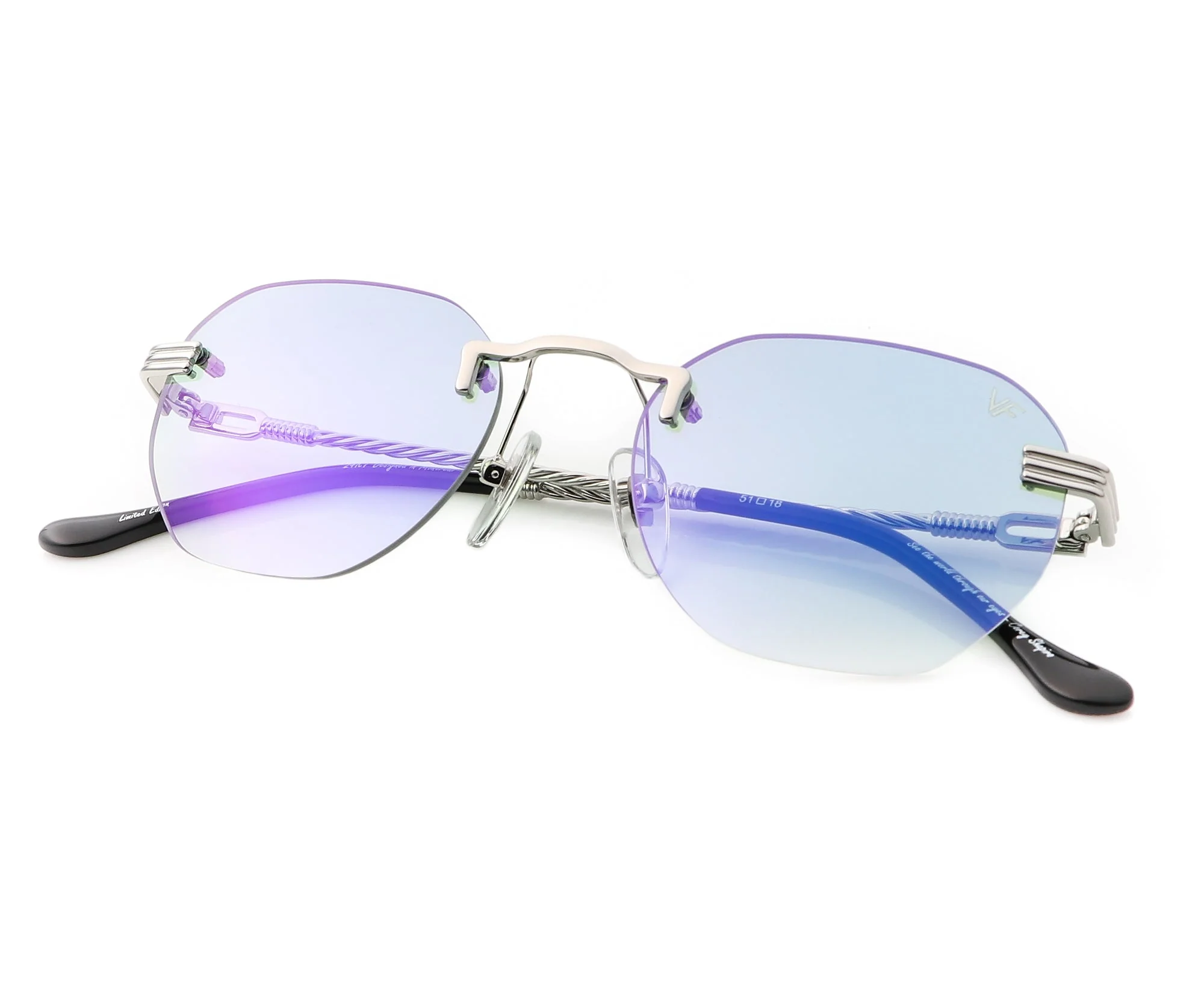 Detroit Player Rimless Drill Mount 24KT White Gold - Image 58