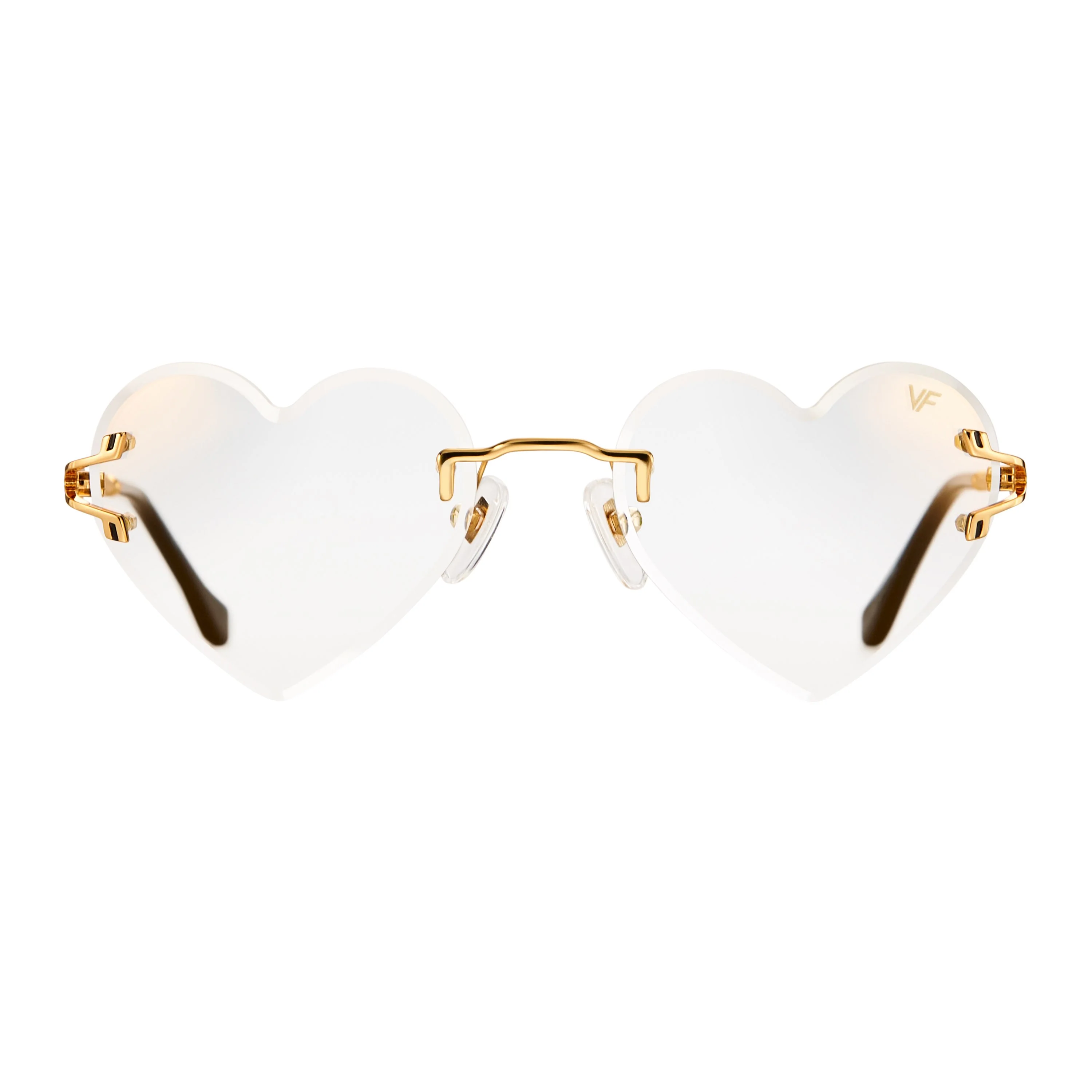 Heart Decor Rimless Drill Mount 24KT Gold - Image 30