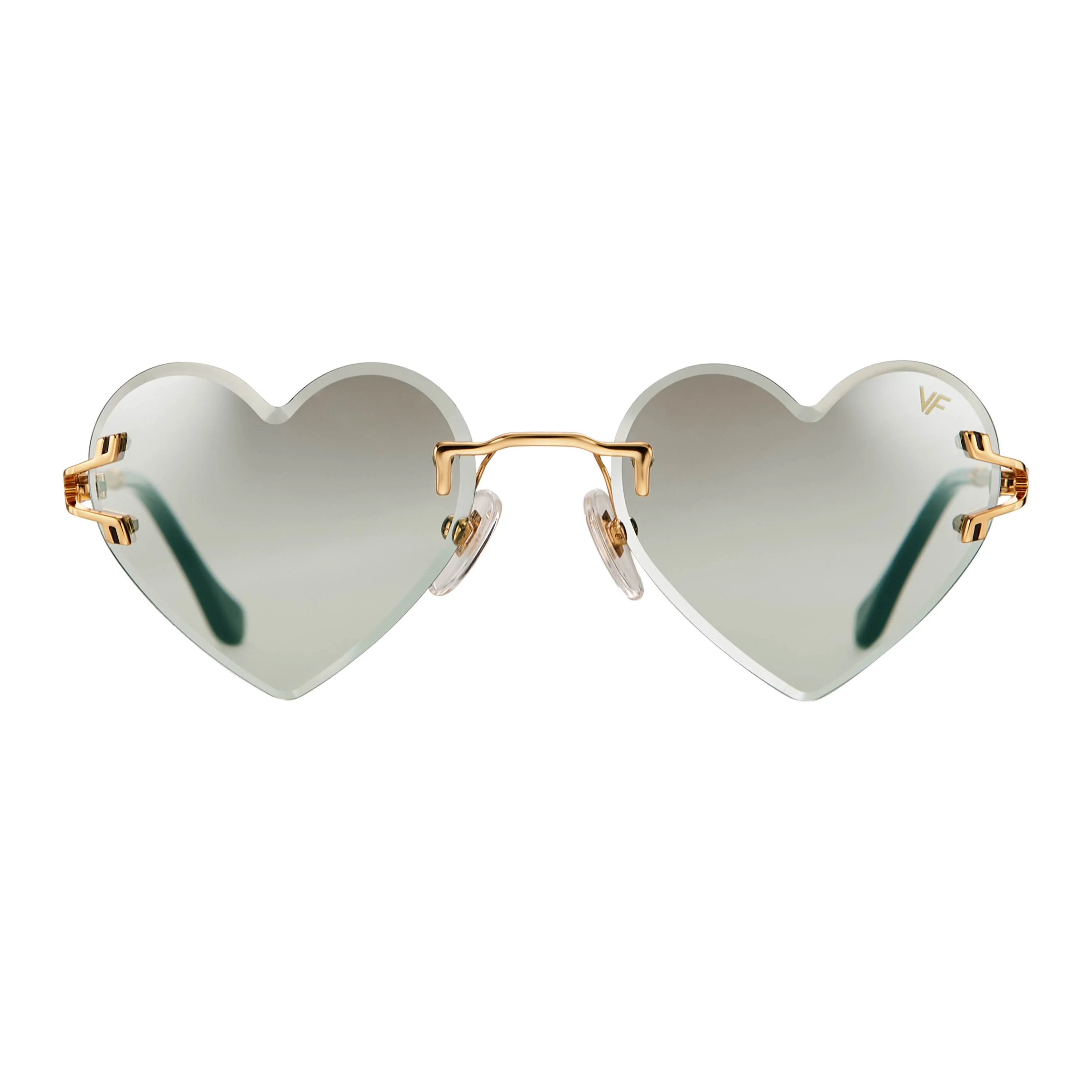 Heart Decor Rimless Drill Mount 24KT Gold - Image 7