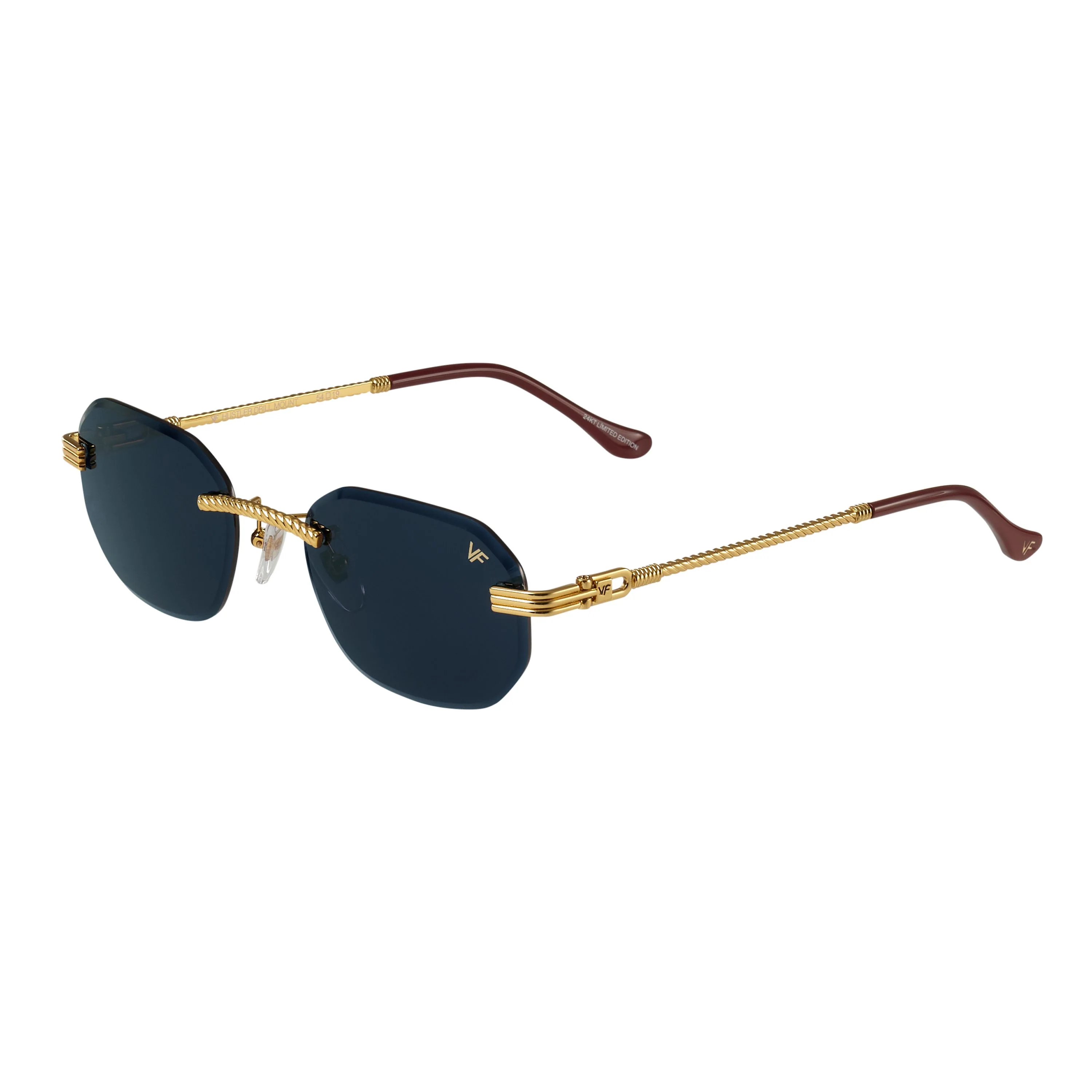 Hustler Rimless Drill Mount 24KT Gold - Image 4