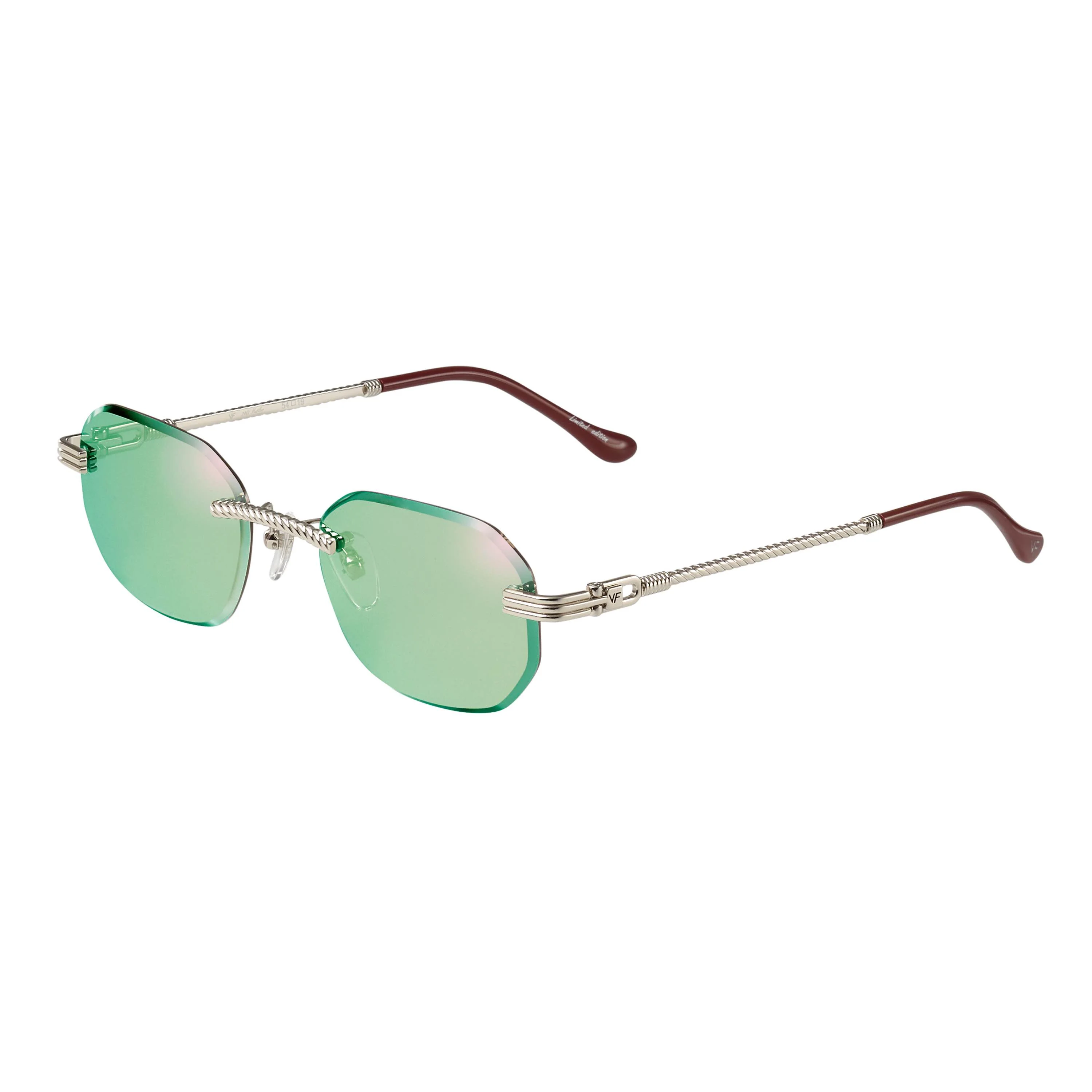 Hustler Rimless Drill Mount 24KT White Gold - Image 53