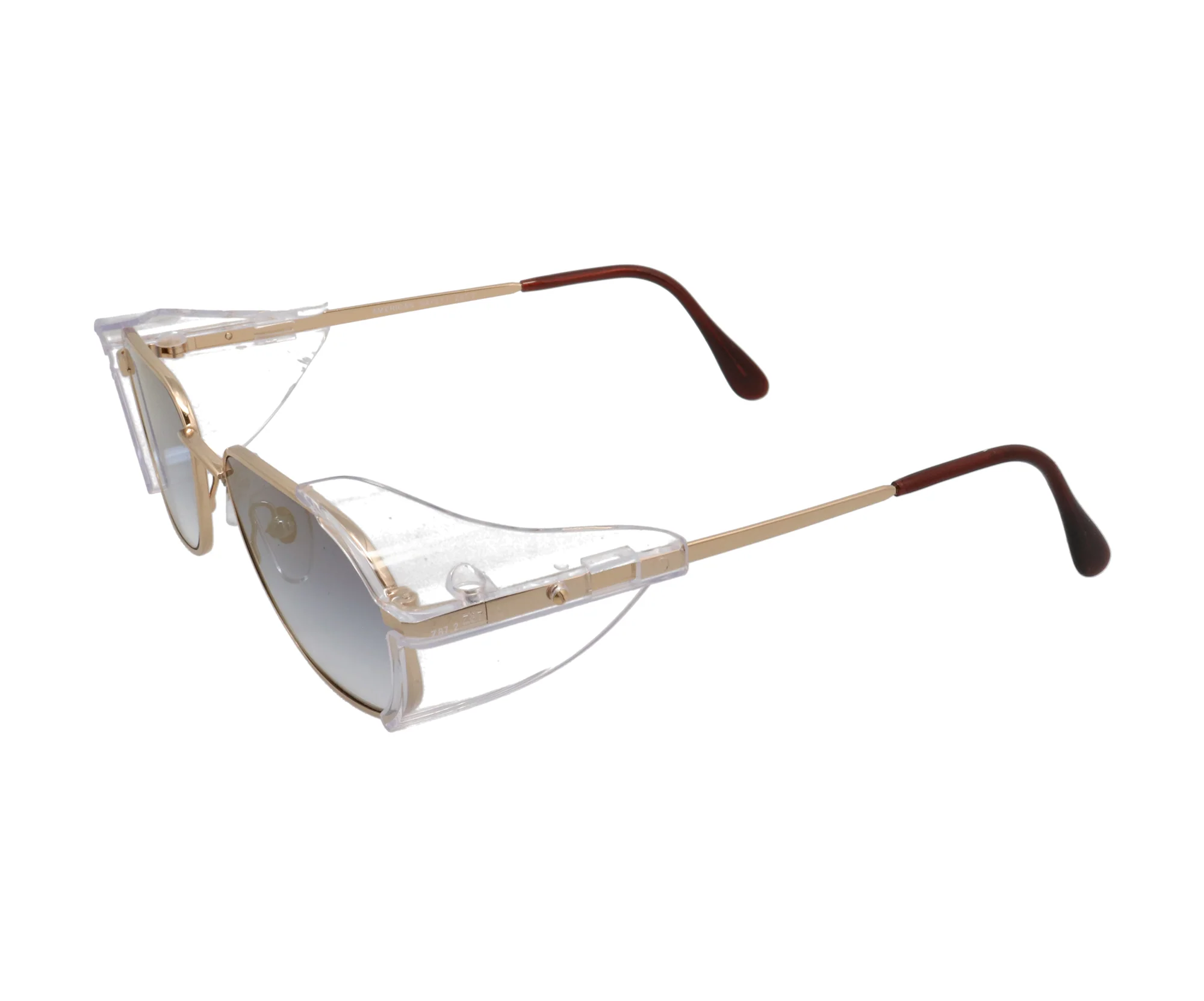 VF Hustler Safety Glasses Gold (Navy Flash Gold) - Image 2