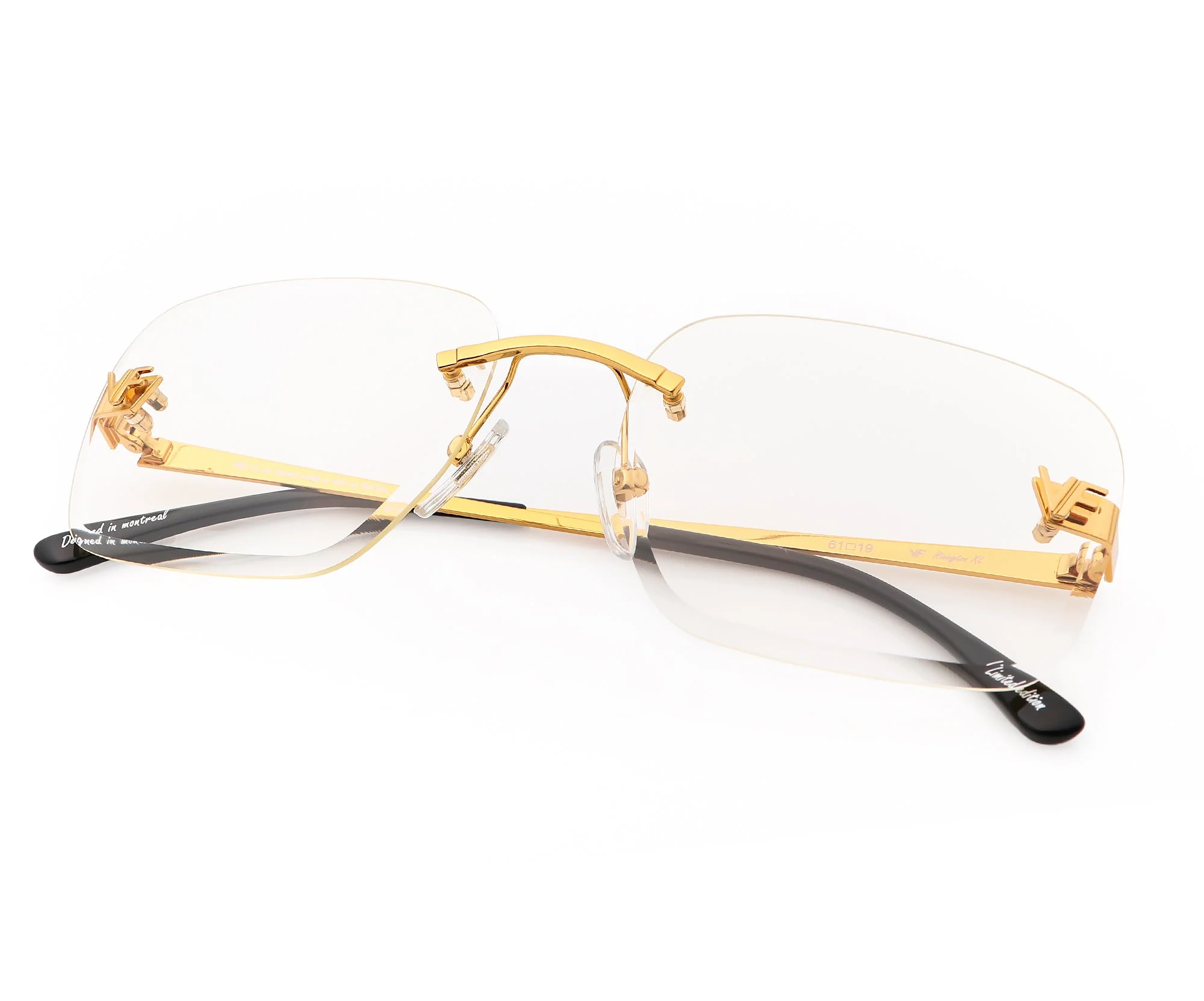 Rivington XL Rimless Drill Mount 24KT Gold - Image 22