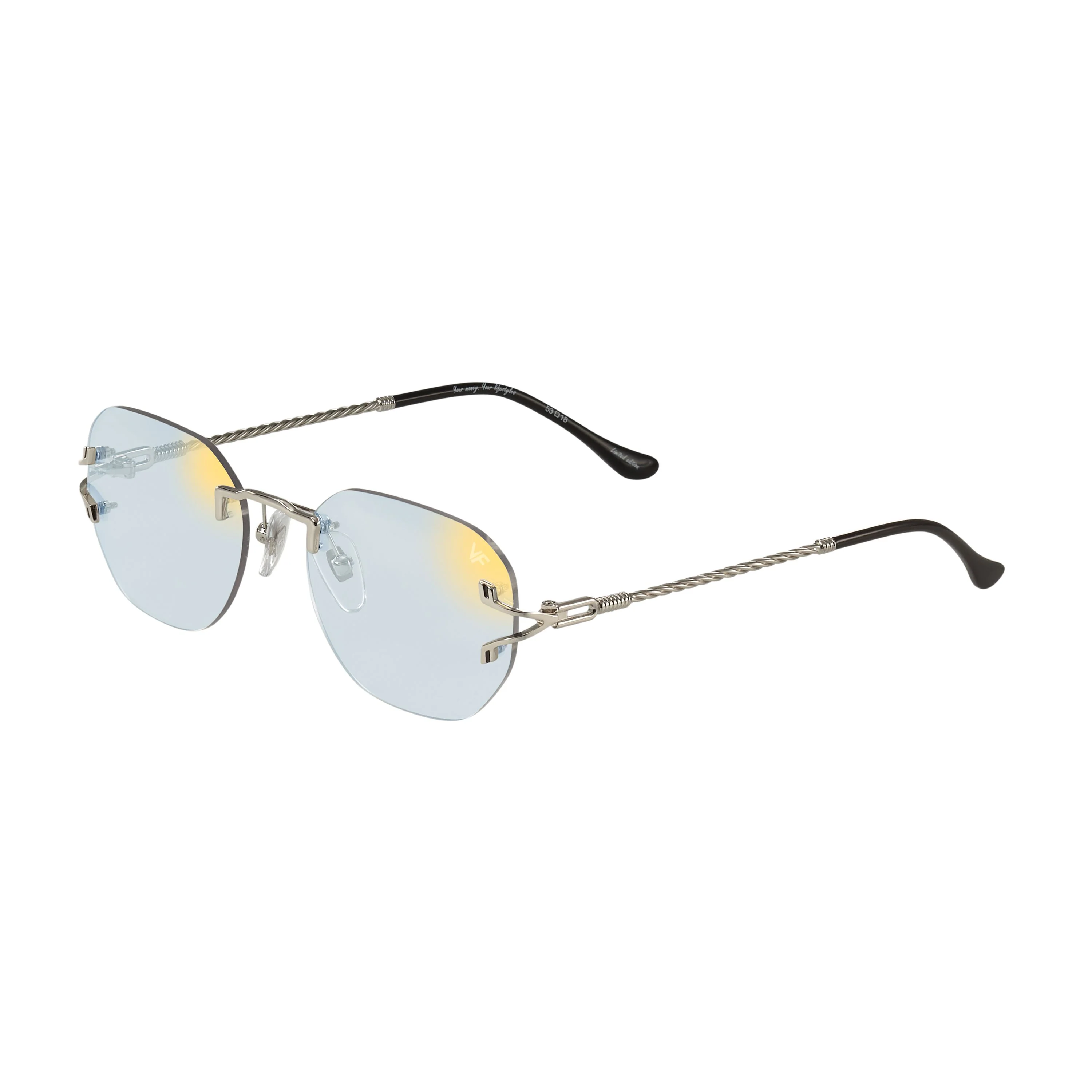 V-Decor Rimless Drill Mount 24KT White Gold - Image 4