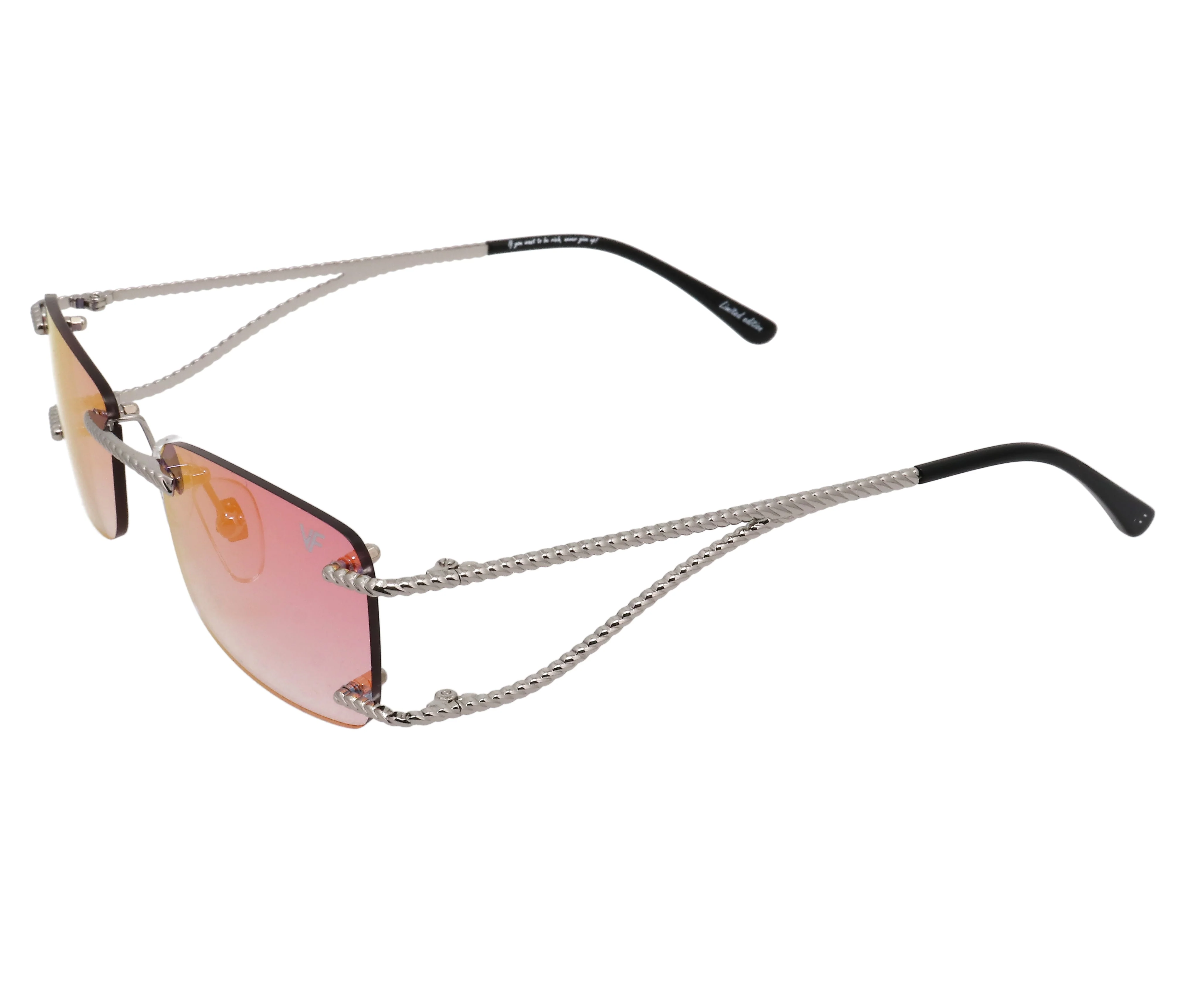 Wall Street Rimless Drill Mount 24KT White Gold - Image 10