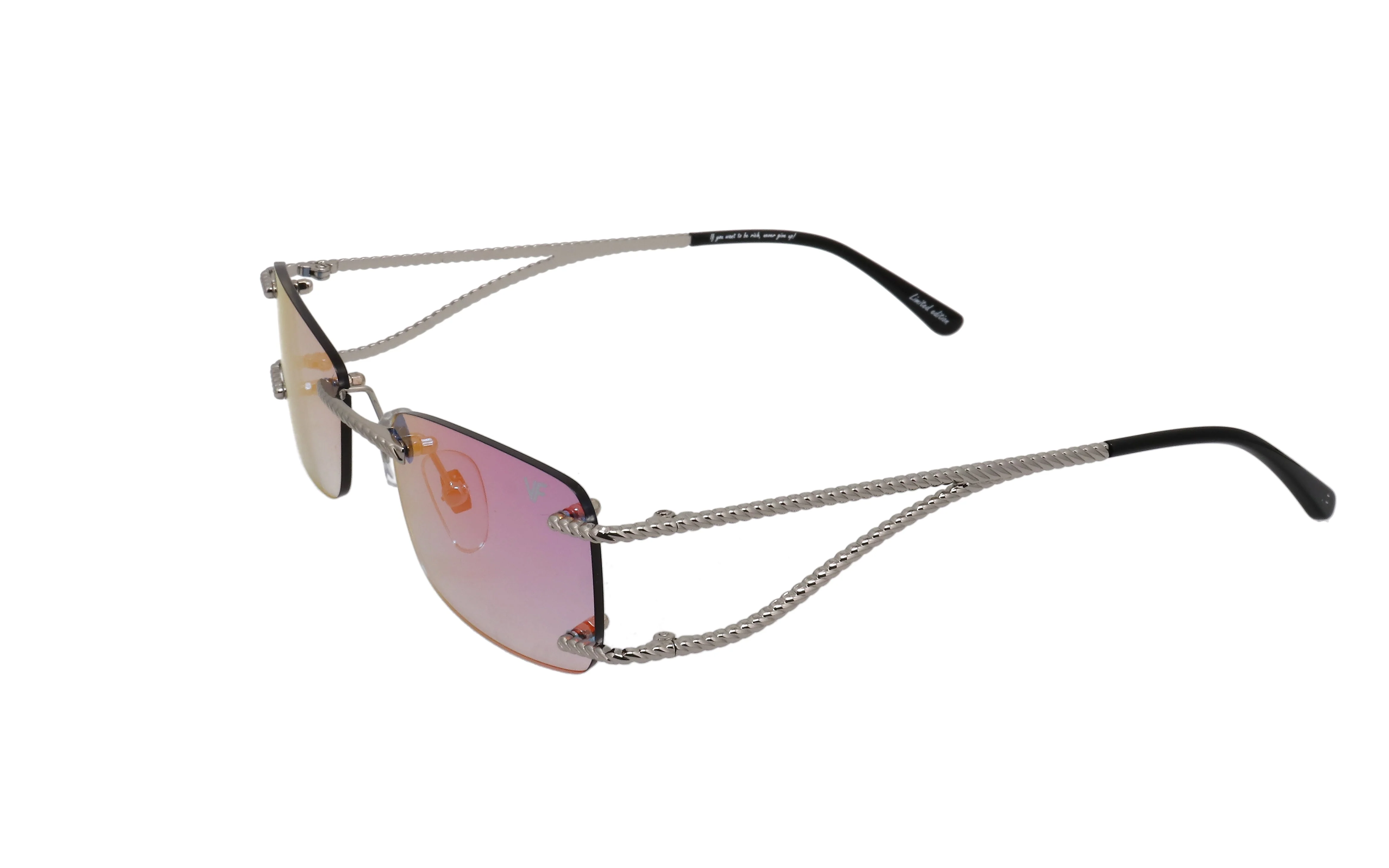 Wall Street Rimless Drill Mount 24KT White Gold - Image 13