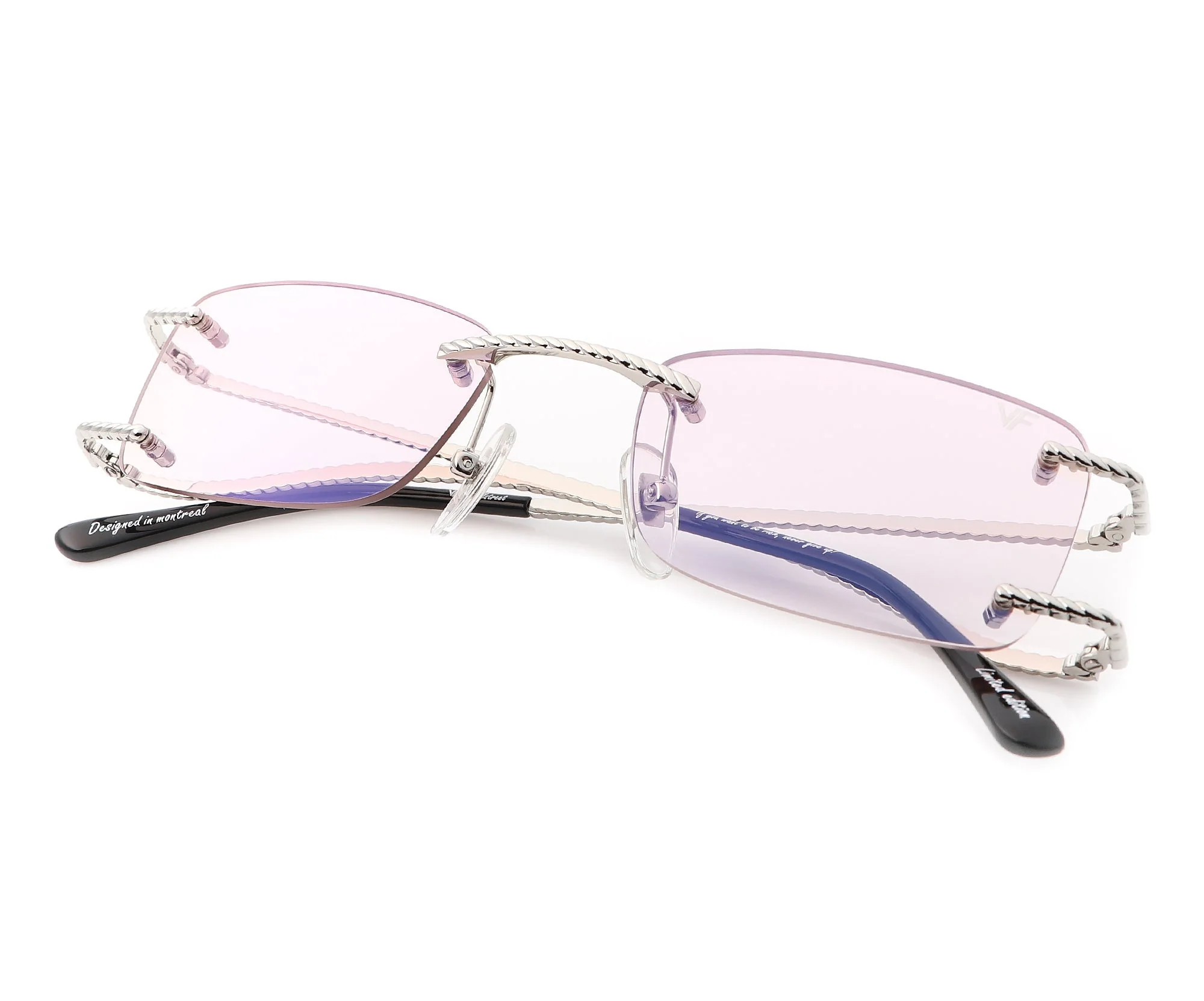 Wall Street Rimless Drill Mount 24KT White Gold - Image 15