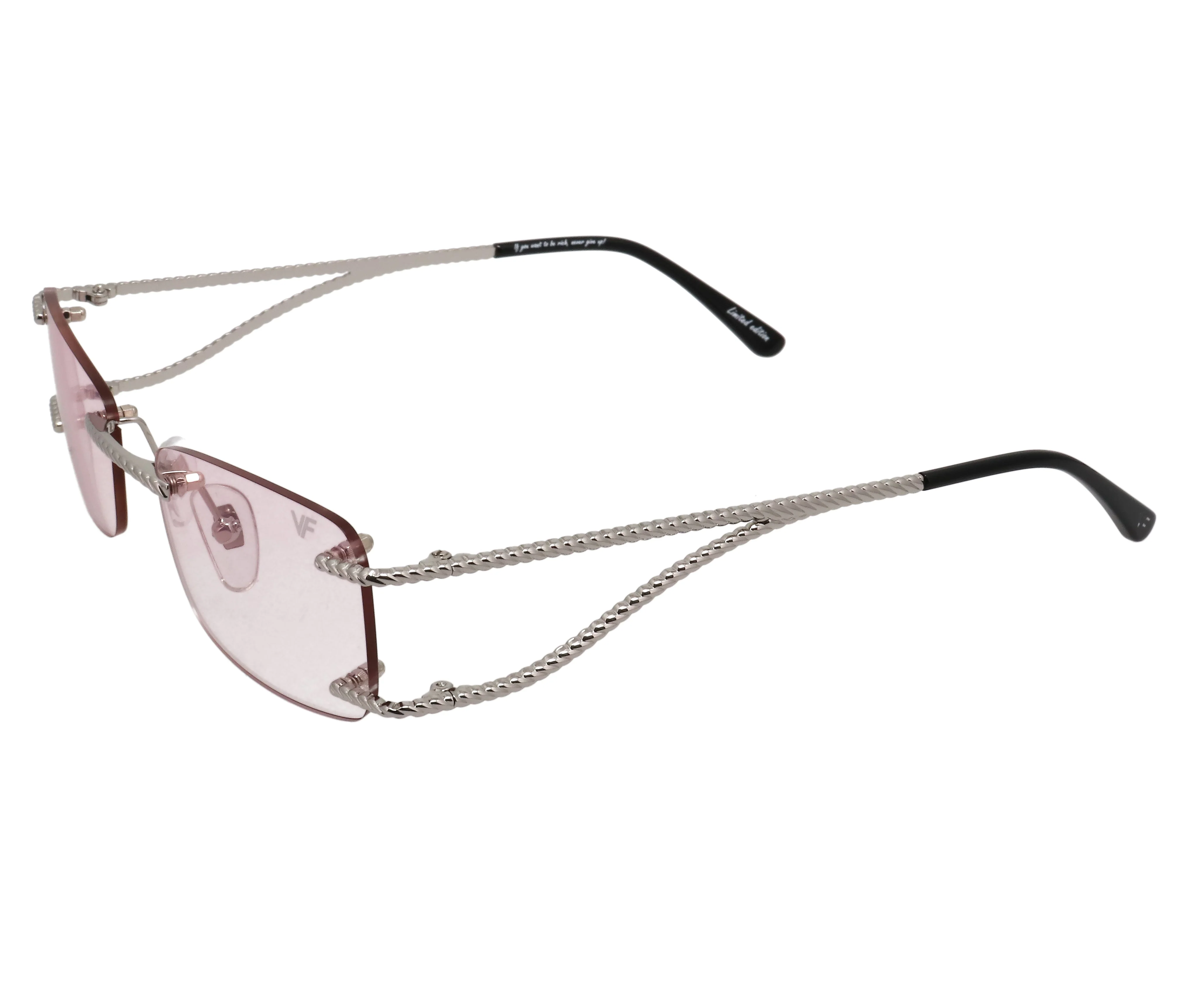 Wall Street Rimless Drill Mount 24KT White Gold - Image 16