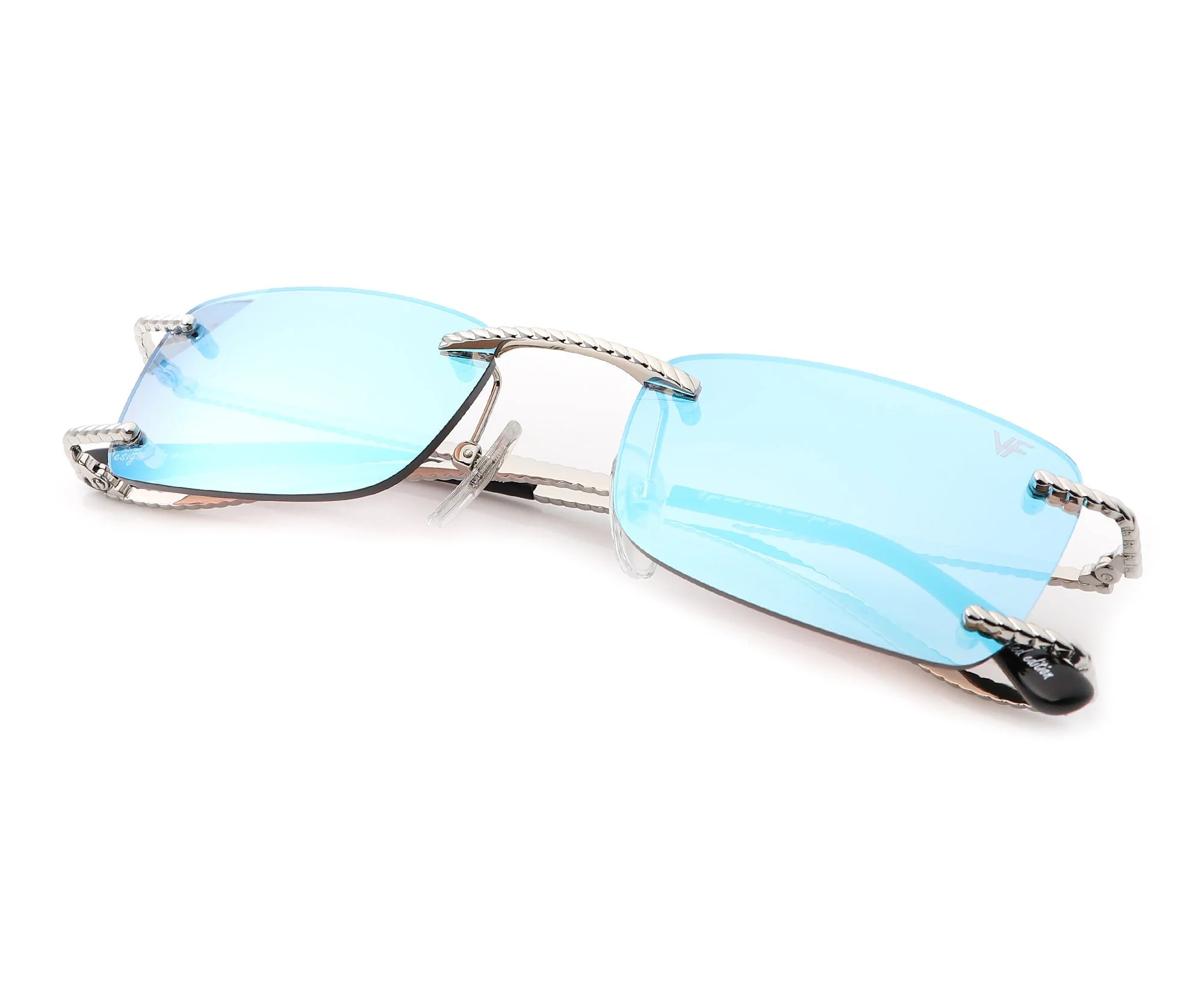 Wall Street Rimless Drill Mount 24KT White Gold - Image 18