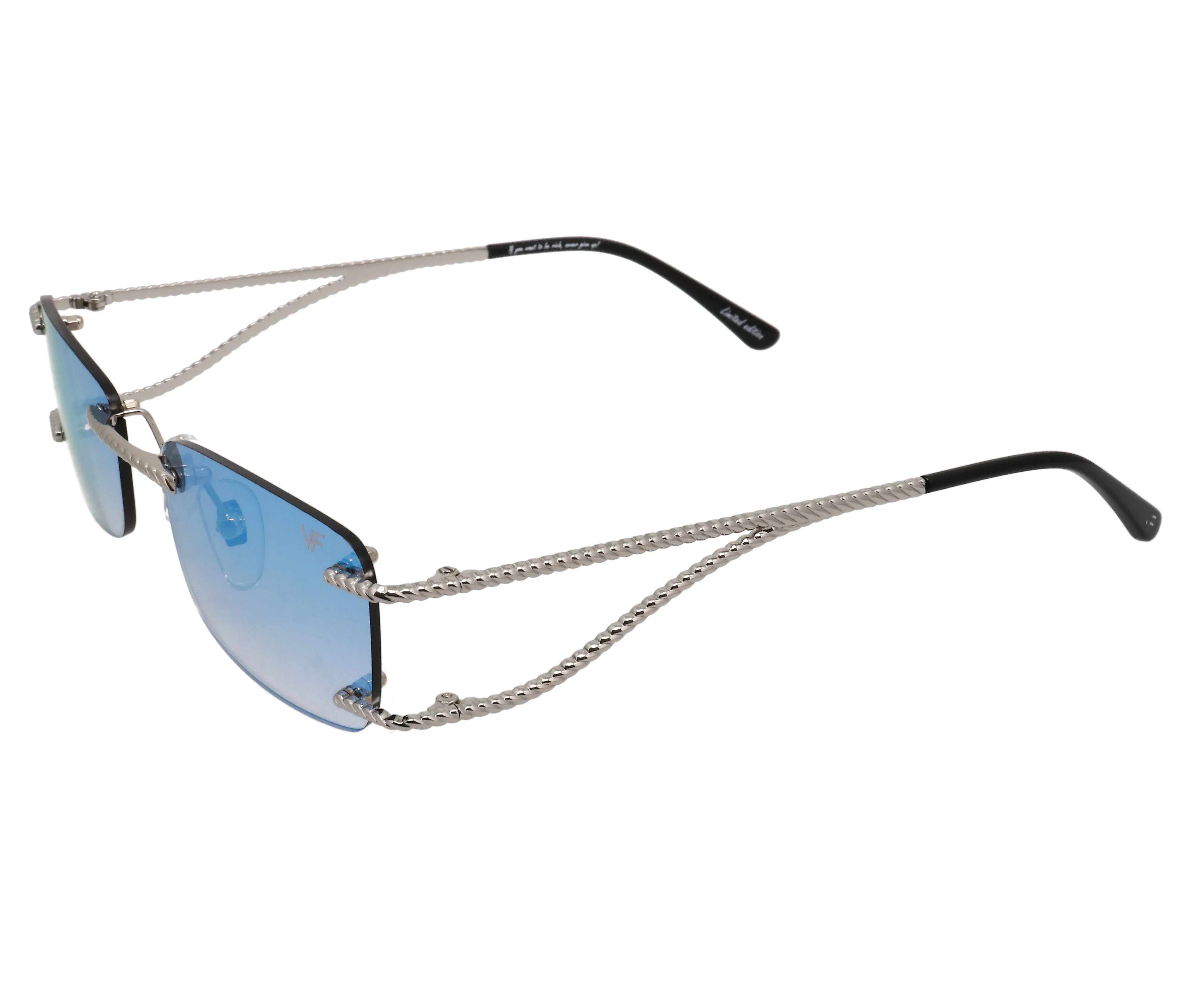 Wall Street Rimless Drill Mount 24KT White Gold - Image 19