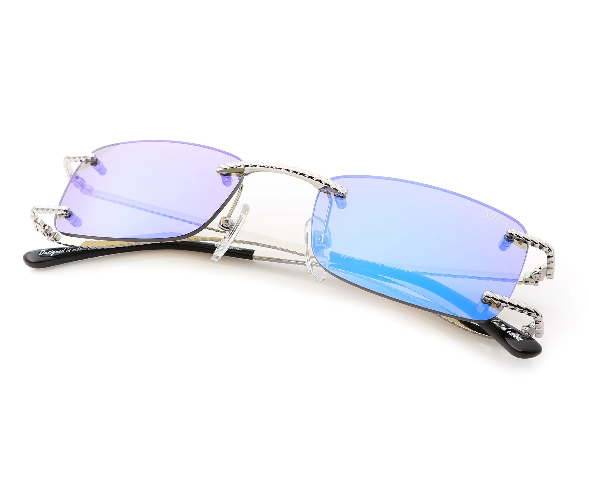 Wall Street Rimless Drill Mount 24KT White Gold - Image 21