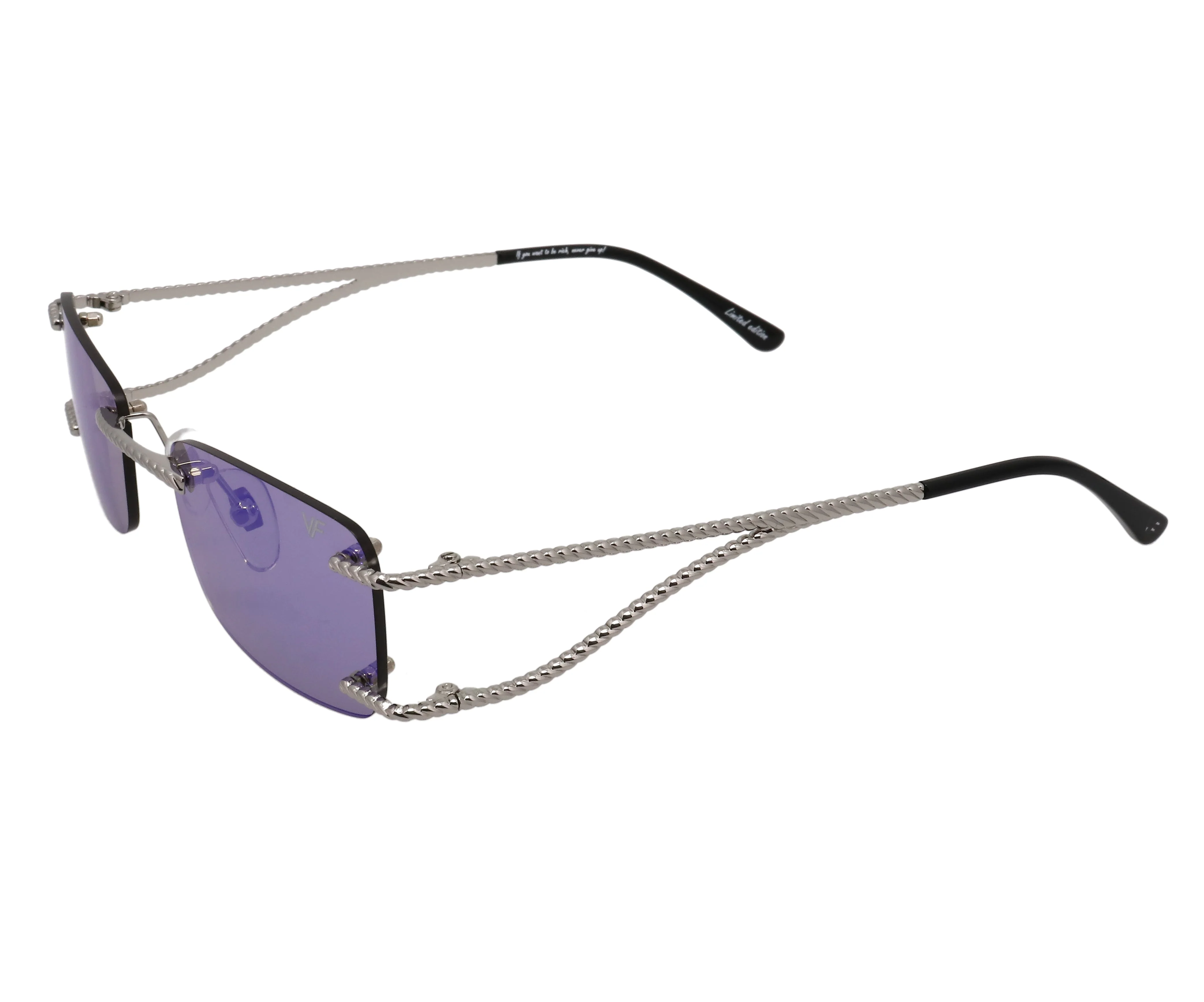 Wall Street Rimless Drill Mount 24KT White Gold - Image 22