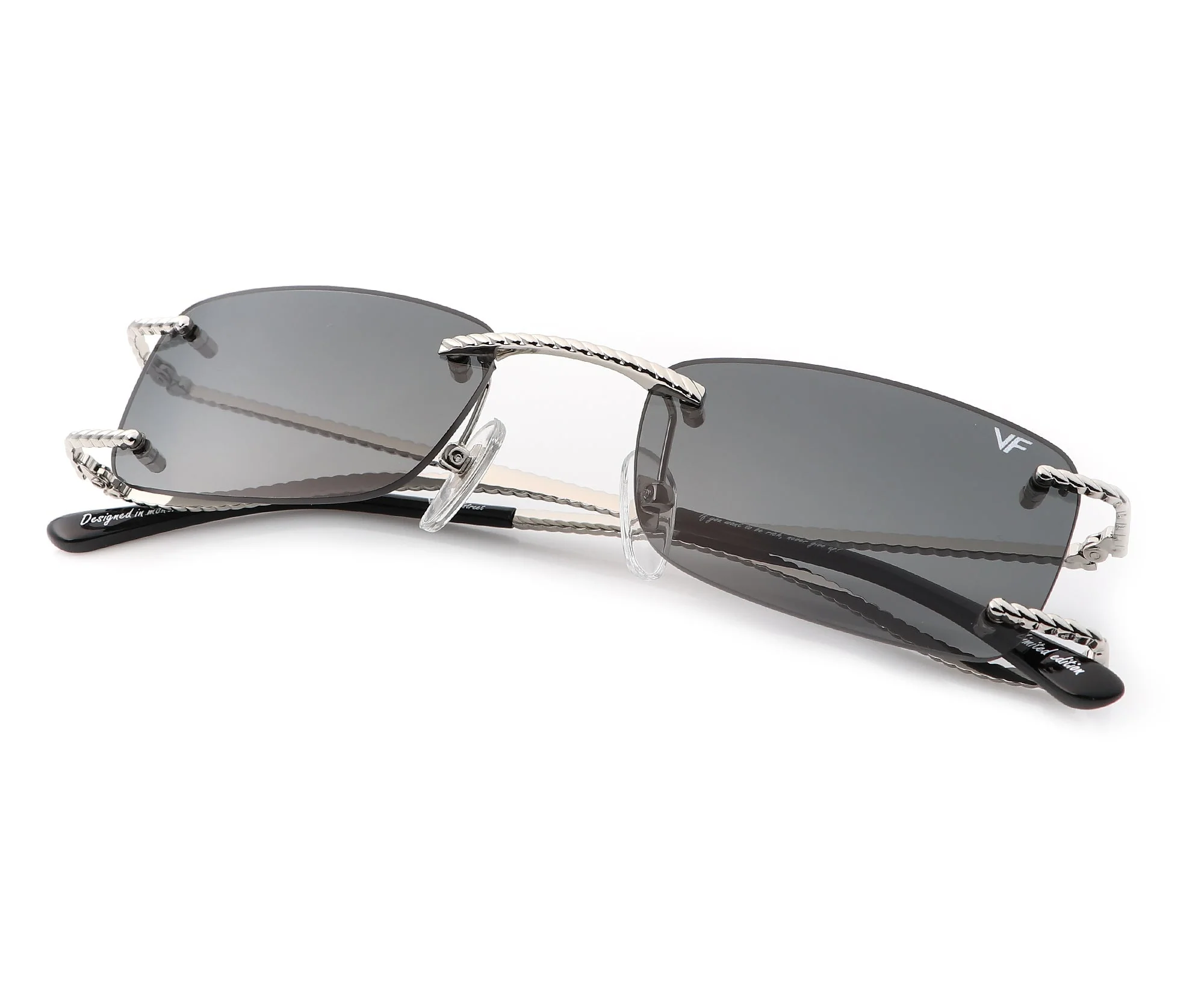 Wall Street Rimless Drill Mount 24KT White Gold - Image 27