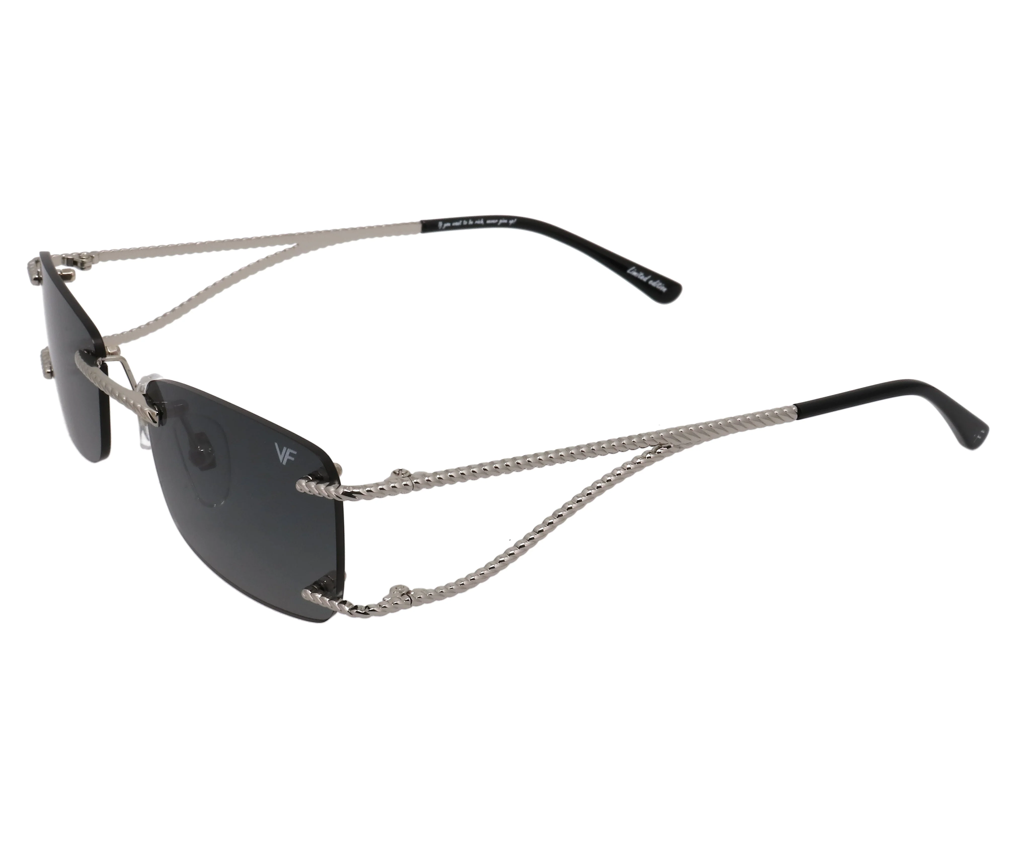 Wall Street Rimless Drill Mount 24KT White Gold - Image 28