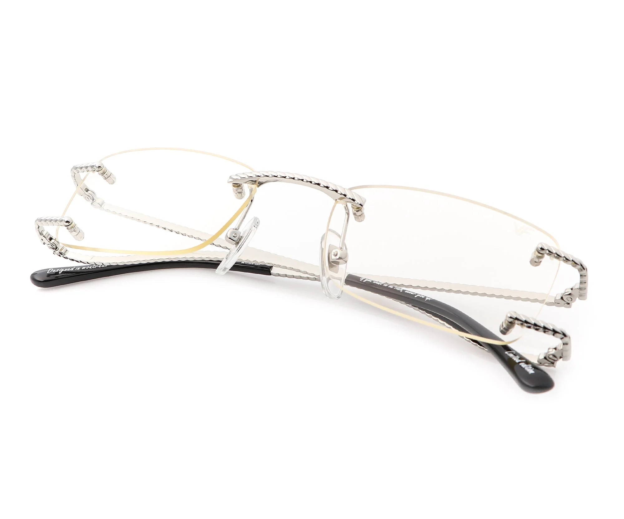 Wall Street Rimless Drill Mount 24KT White Gold - Image 30