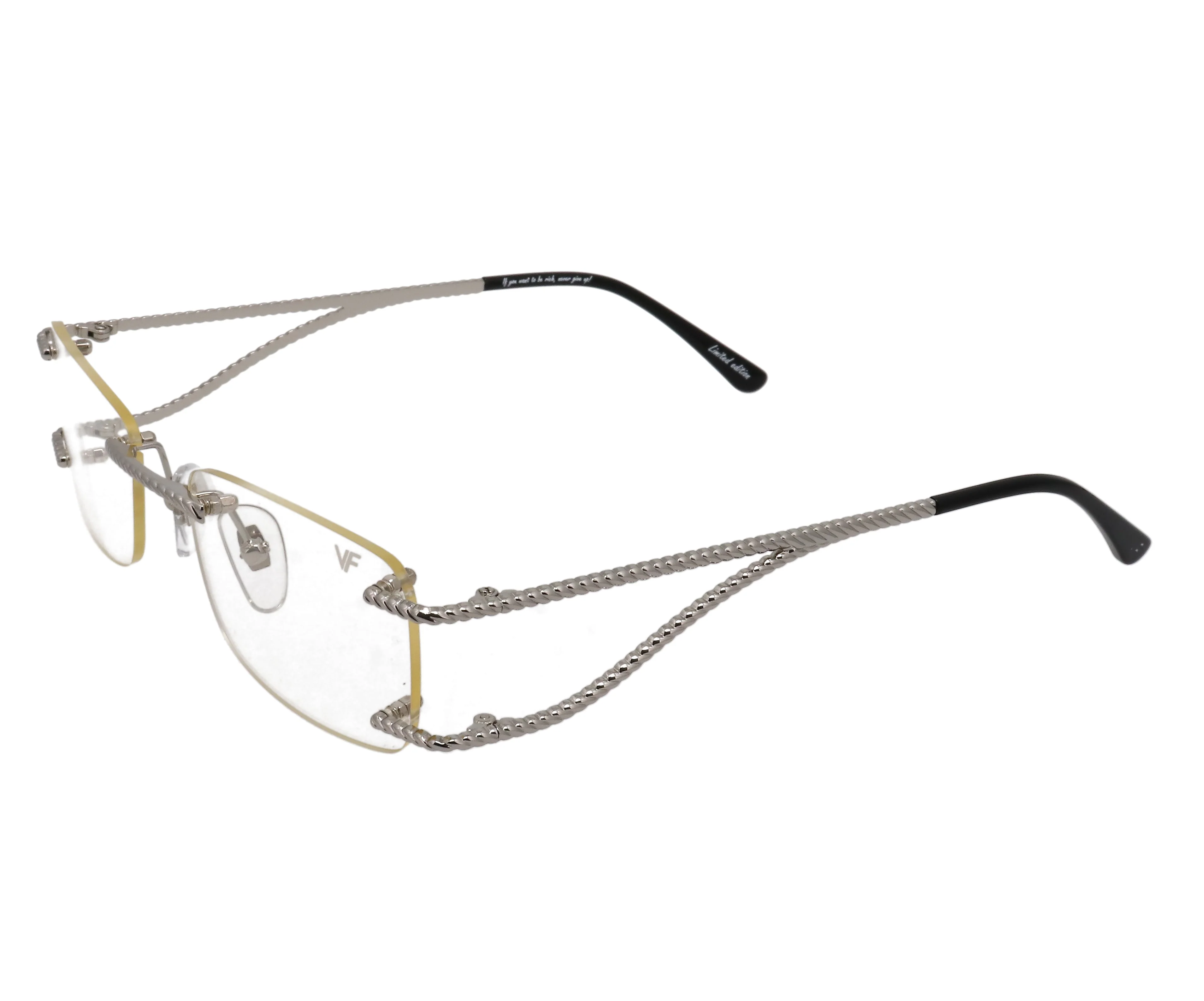 Wall Street Rimless Drill Mount 24KT White Gold - Image 31