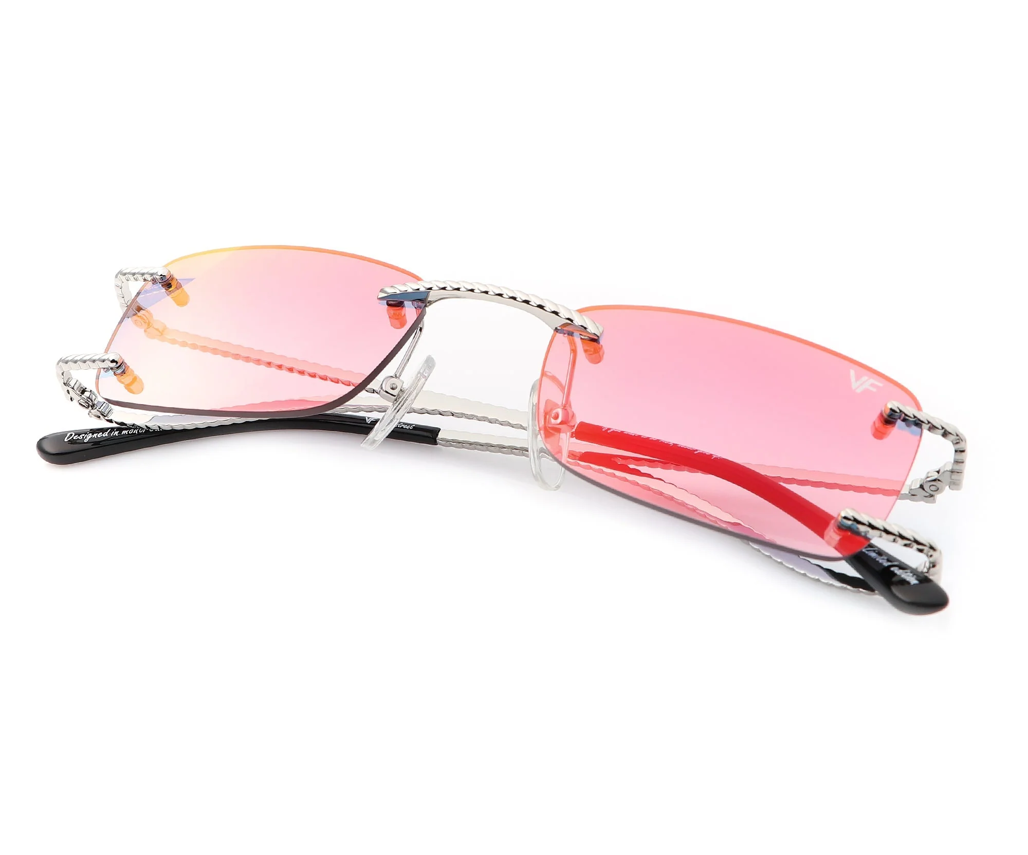 Wall Street Rimless Drill Mount 24KT White Gold - Image 9