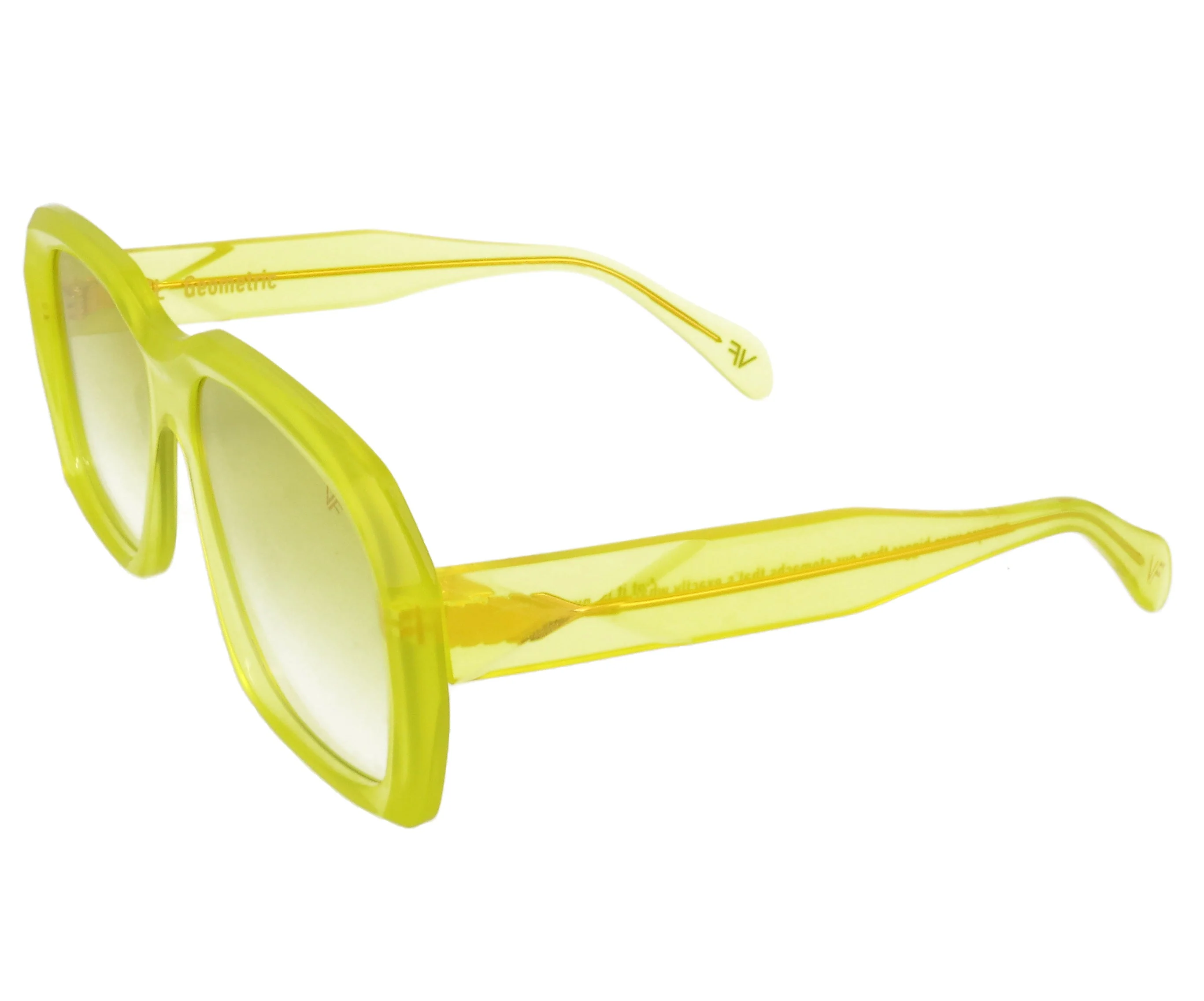 XXL Geometric Edition Neon Yellow Acetate - Image 2